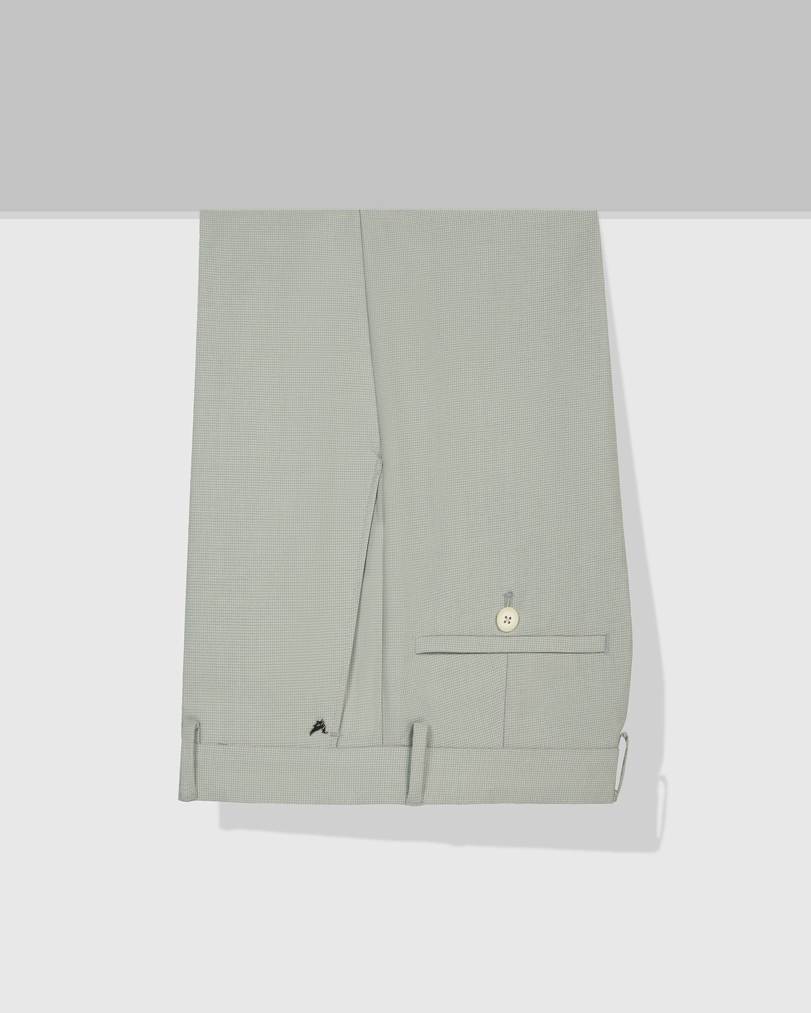 Slim Comfort B-95 Formal Mint Textured Trouser - Amor - Image 5