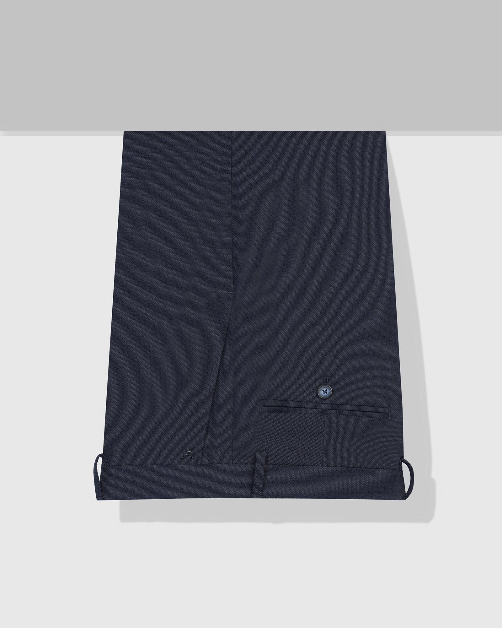 Slim Comfort B-95 Formal Navy Textured Trouser - Coach - Image 5