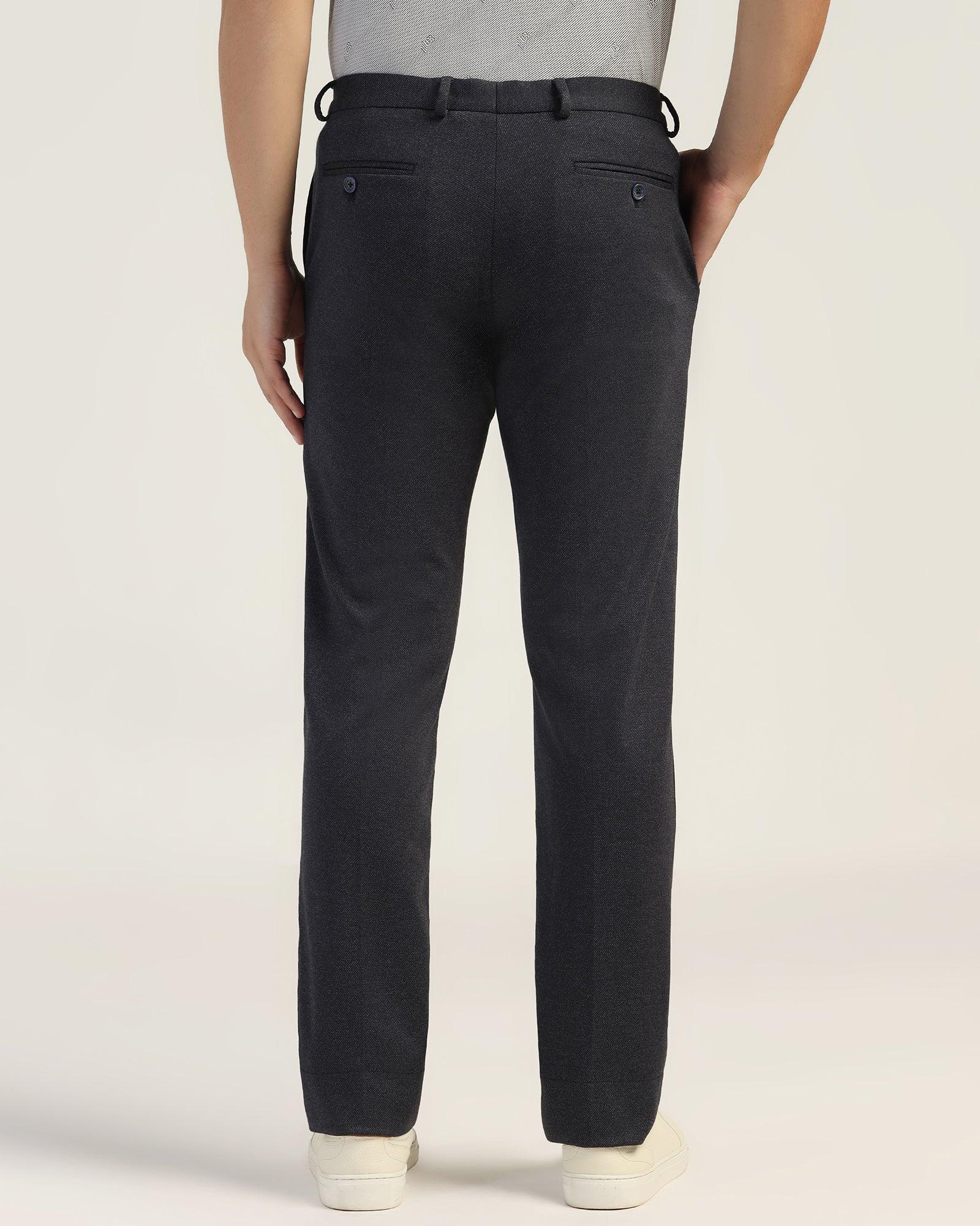 Slim Comfort B-95 Formal Navy Textured Trouser - Rover - Image 2