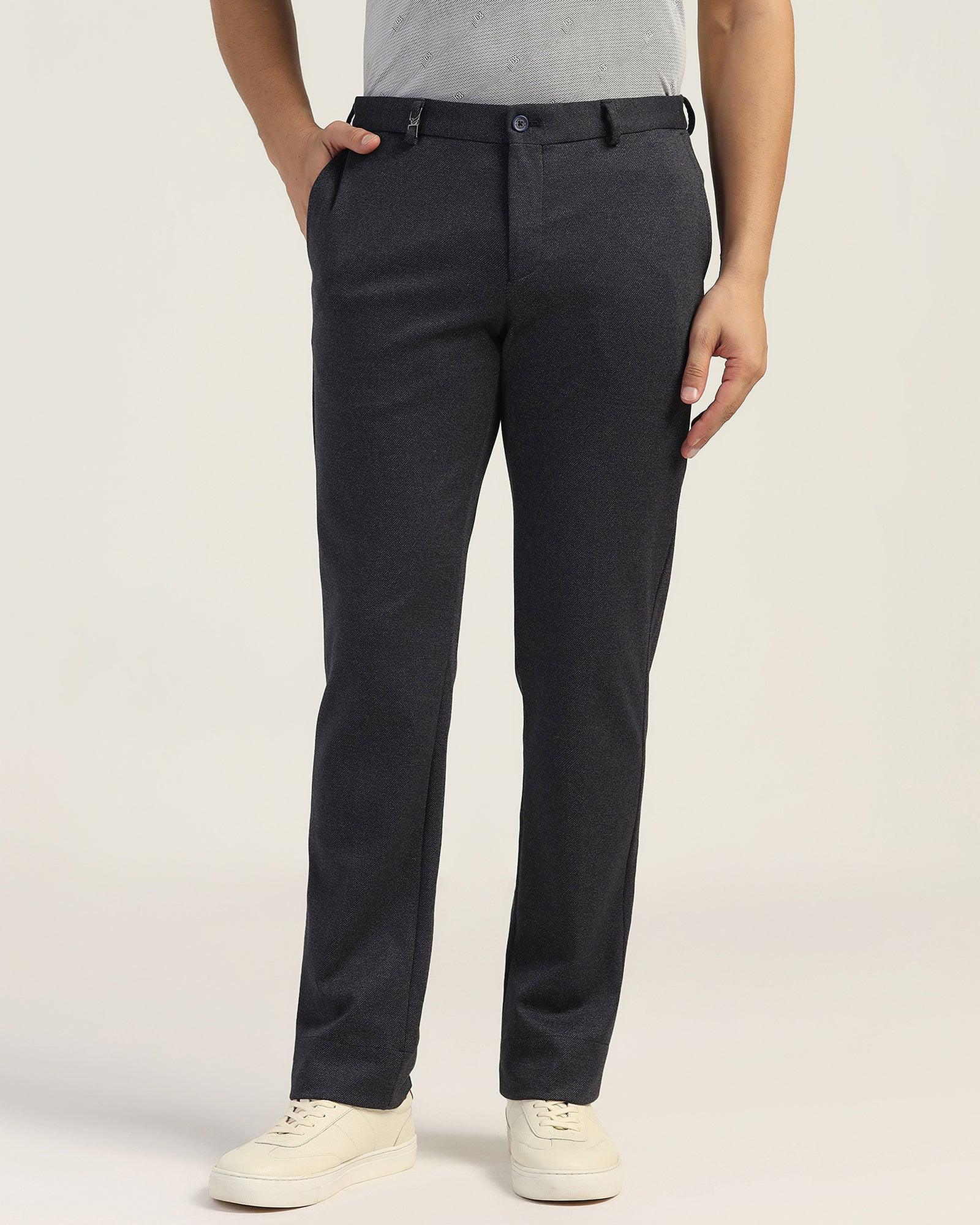 Slim Comfort B-95 Formal Navy Textured Trouser - Rover - Image 3