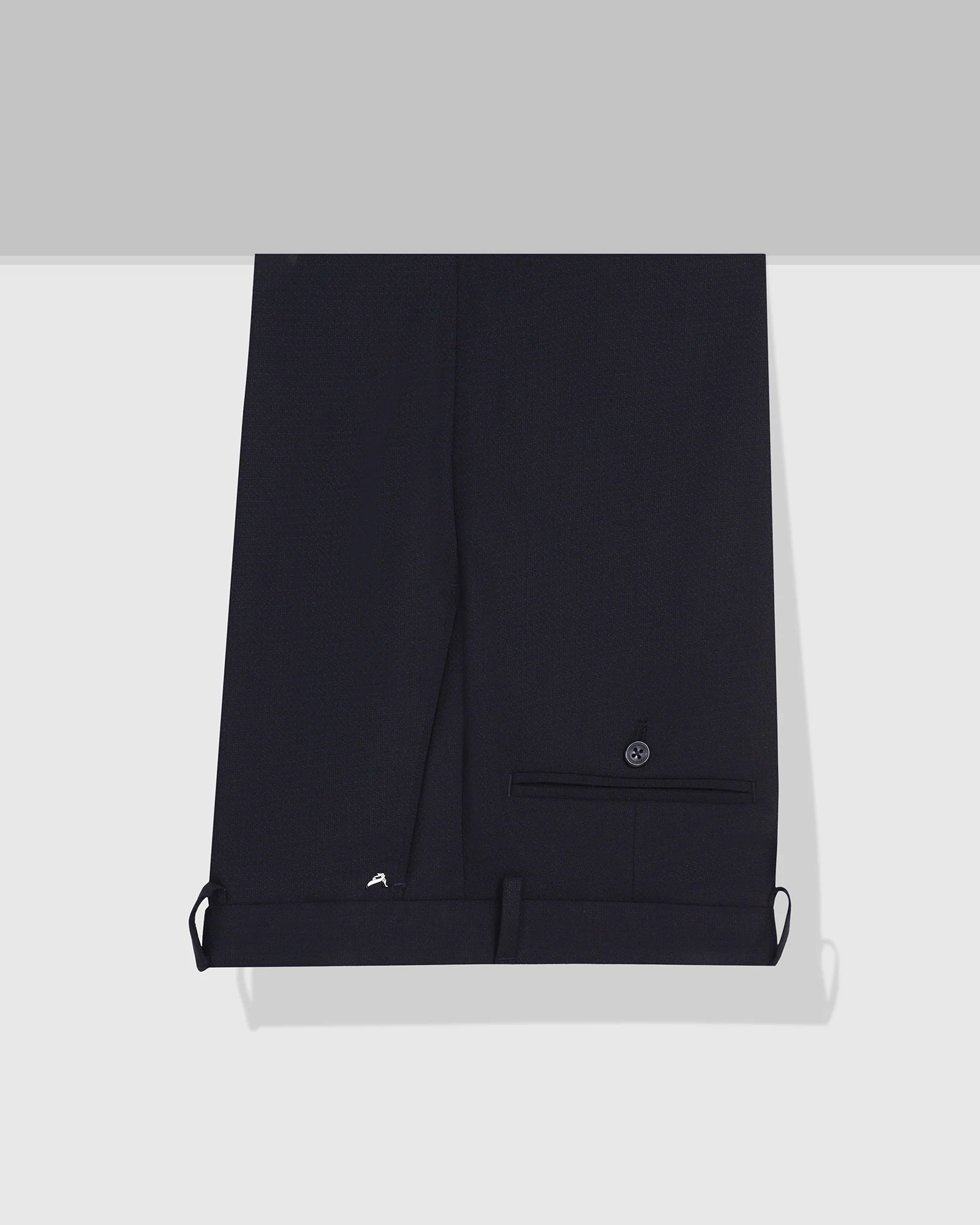 Slim Comfort B-95 Formal Navy Textured Trouser - Saint - Image 5
