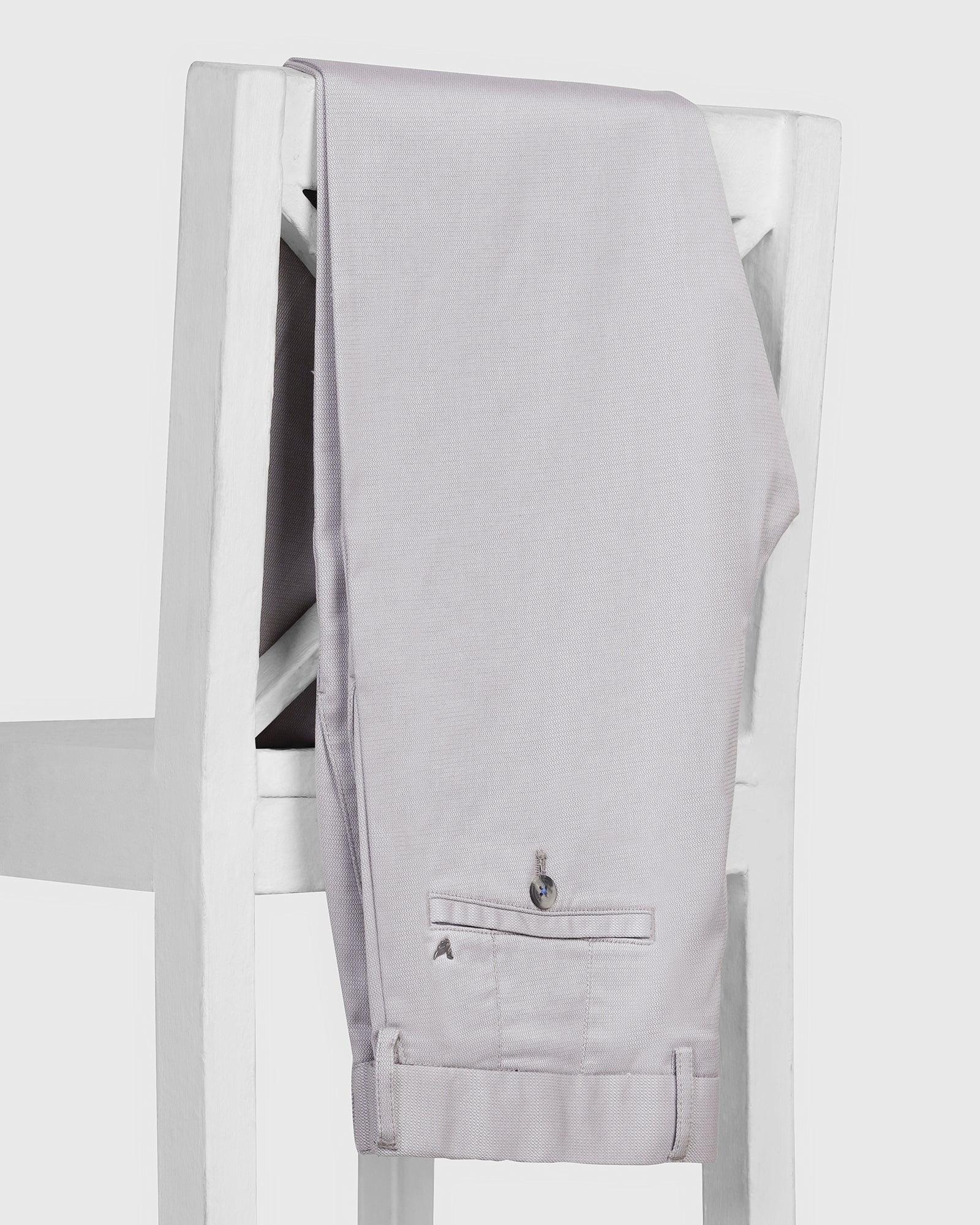 Slim Comfort B-95 Casual Grey Yarn Dyed Khakis - Royal - Image 5