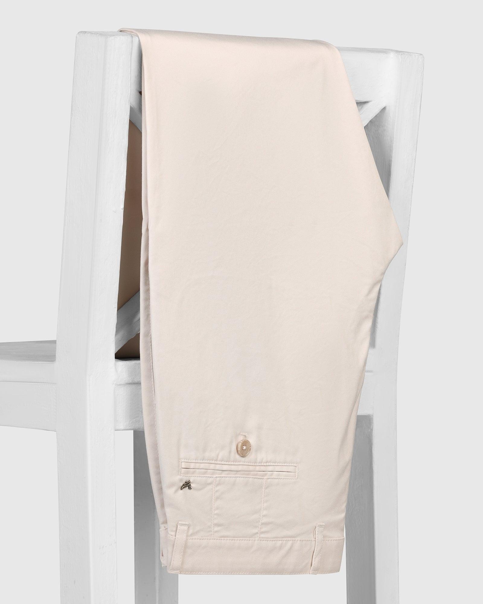 Temp Tech Slim Fit B-91 Casual Beige Solid Khakis - Henry - Image 5