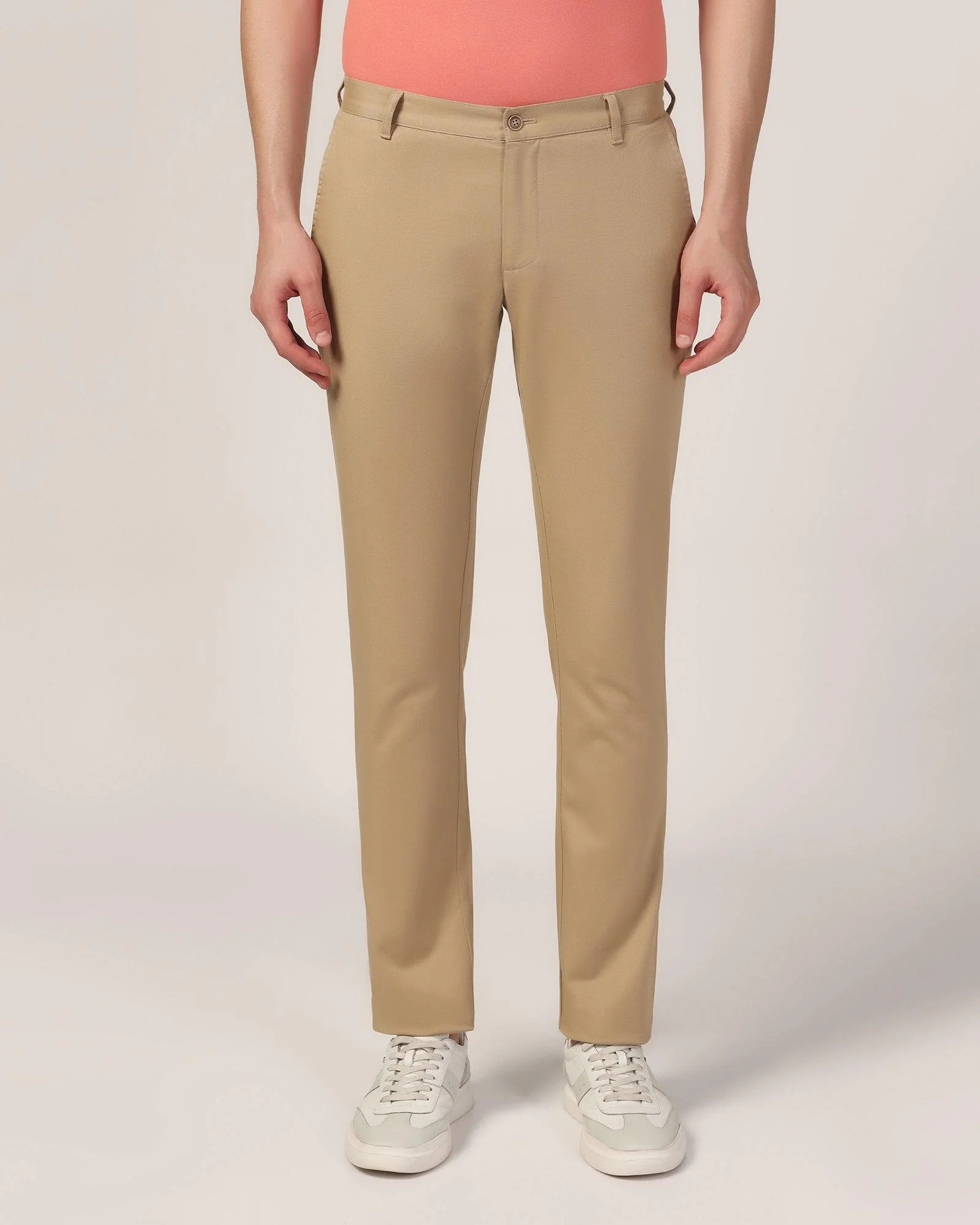 Slim Fit B-91 Casual Khaki Solid Khakis - Mint - Image 3