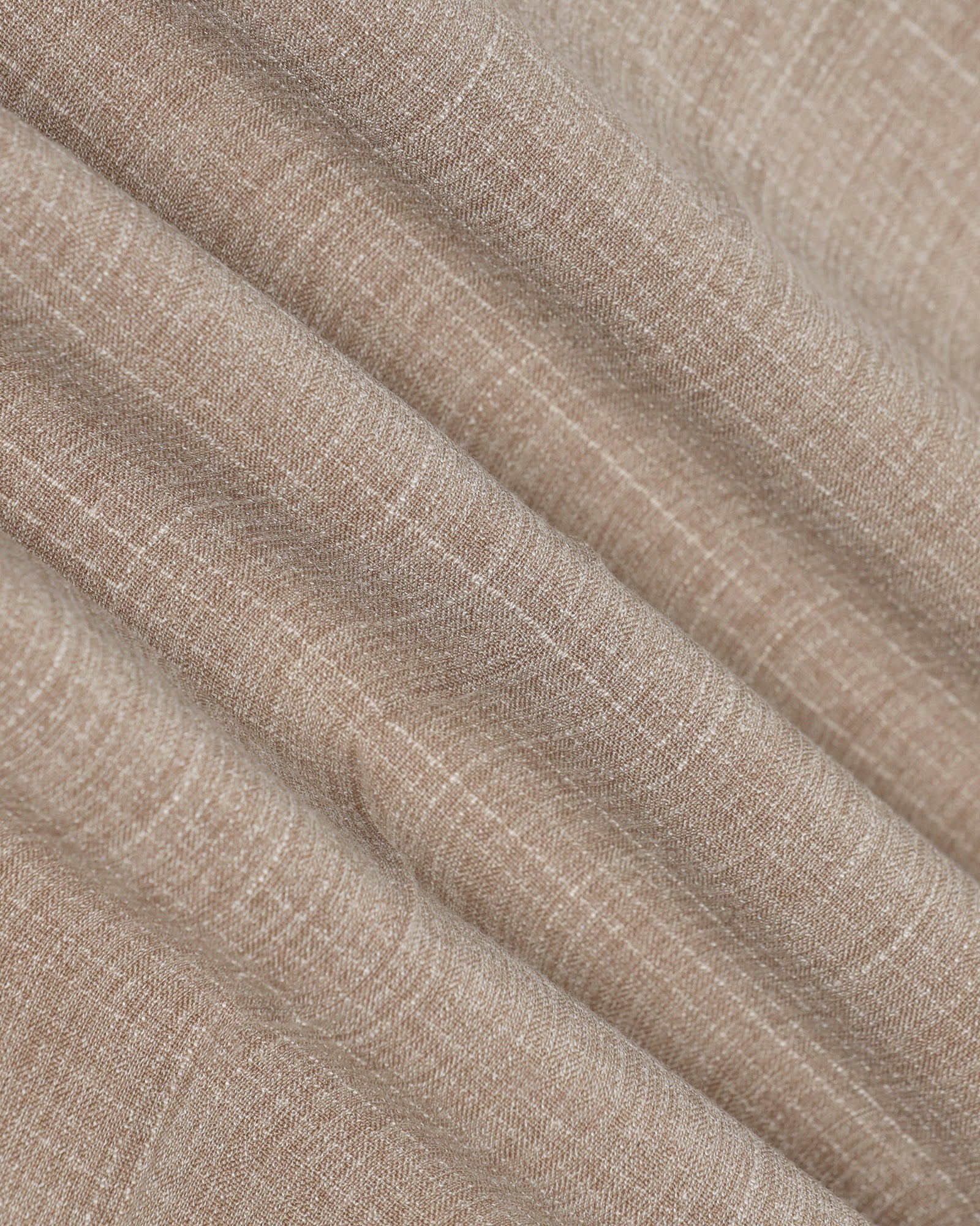 Slim Fit B-91 Formal Beige Textured Trouser - Tumi - Image 6