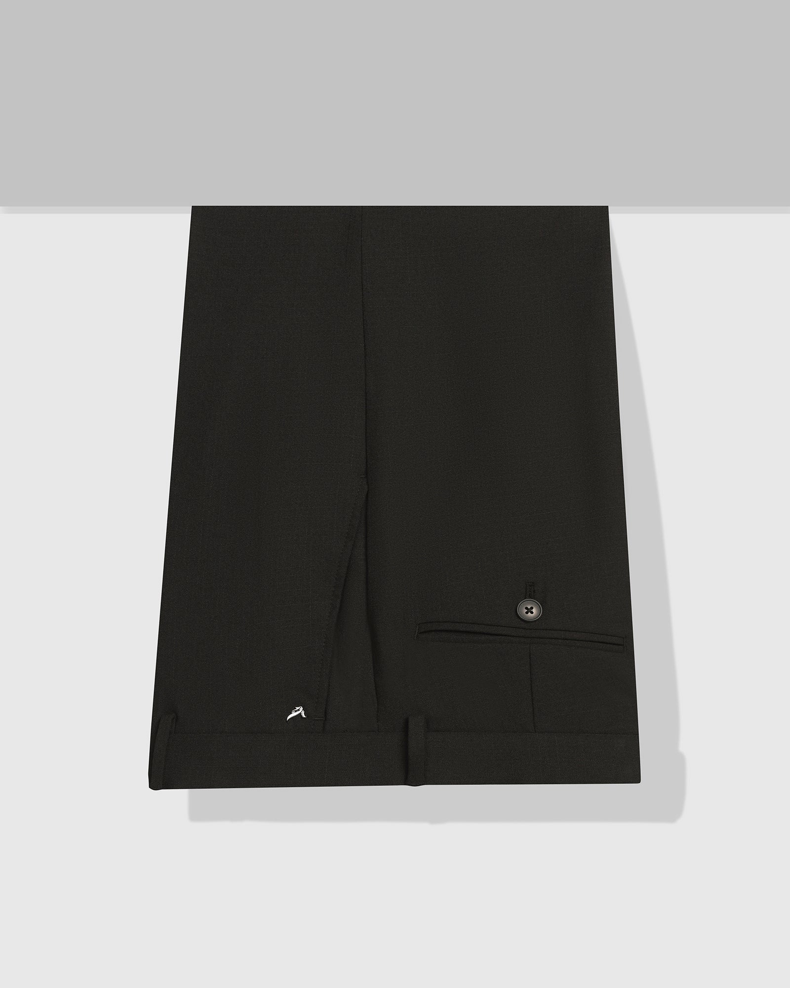 Slim Fit B-91 Formal Black Textured Trouser - Tumi - Image 5