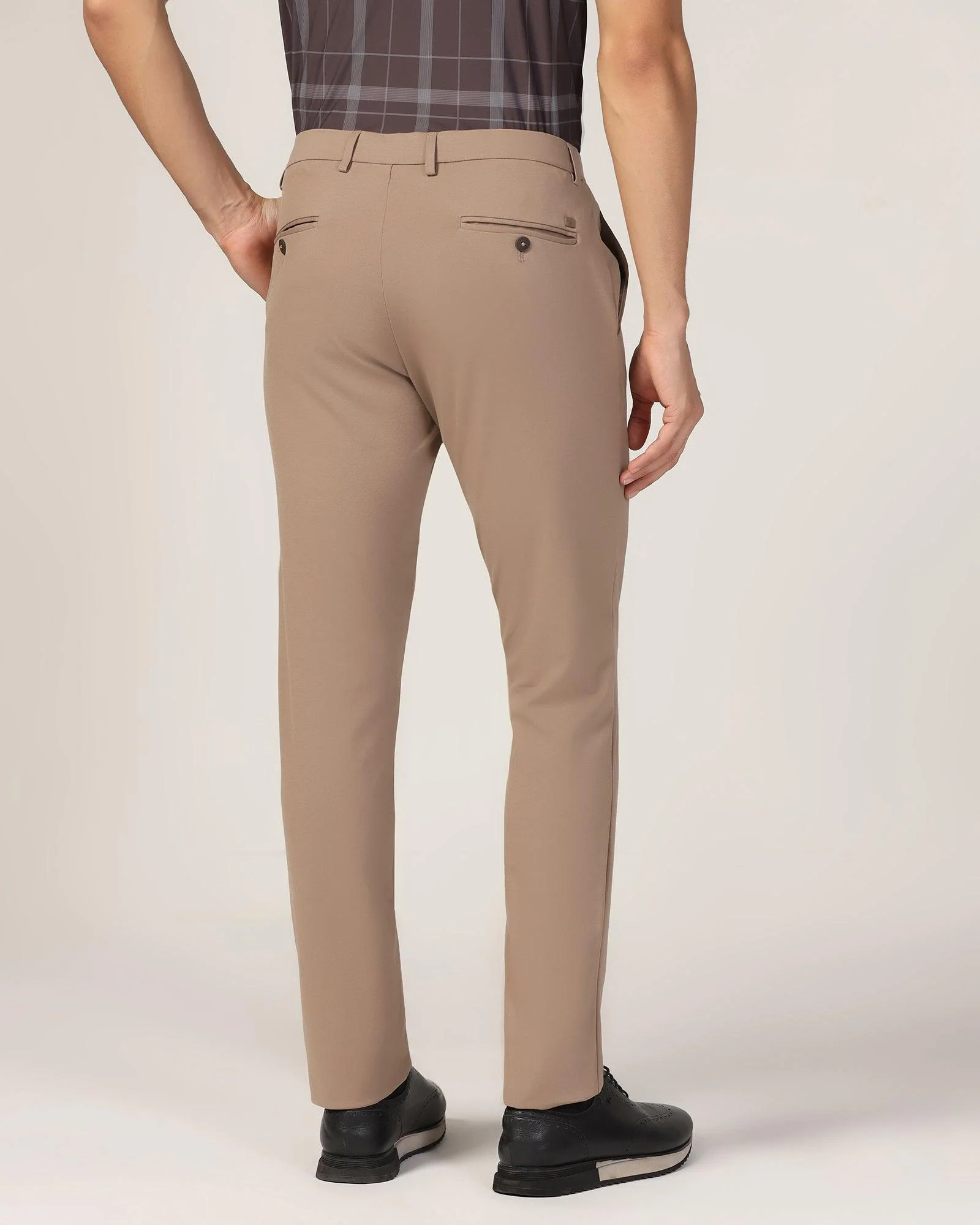 TechPro Slim Fit B-91 Casual Mouse Solid Khakis - Ziea - Image 2