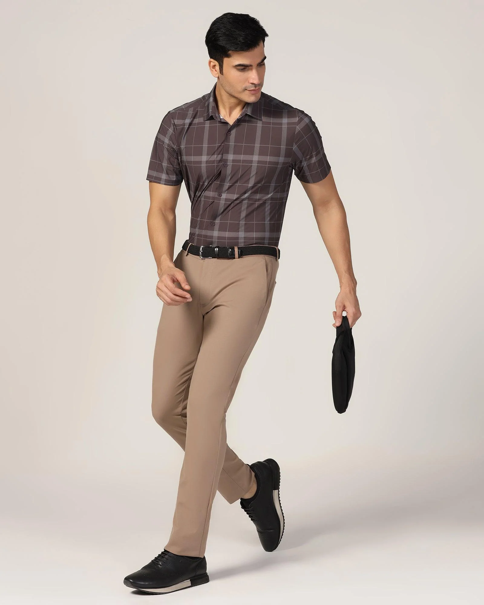 TechPro Slim Fit B-91 Casual Mouse Solid Khakis - Ziea - Image 7