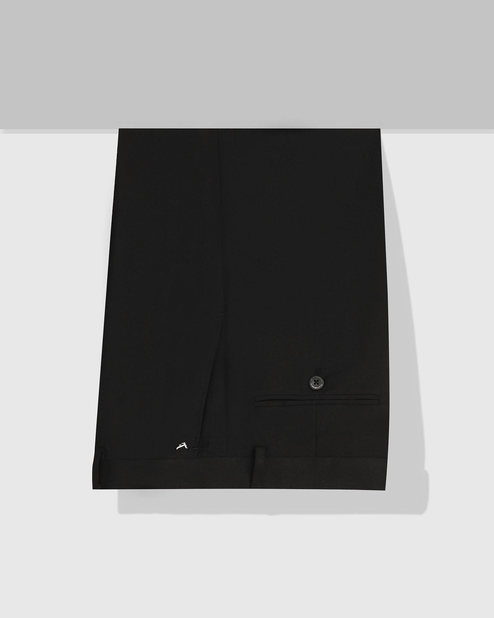 Slim Fit B-91 Formal Black Solid Trouser - Black - Image 5