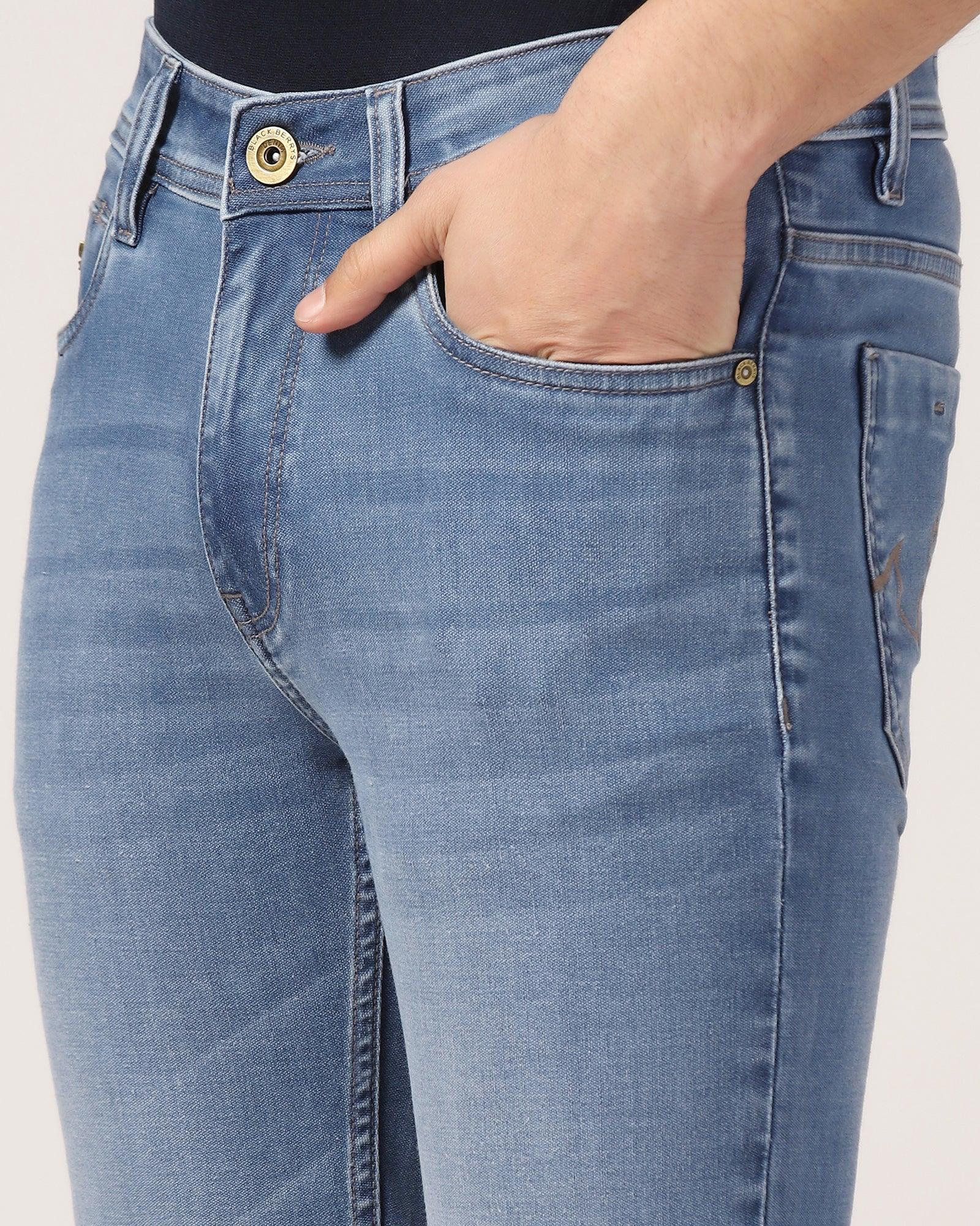 Slim Yonk Fit Indigo Textured Jeans - Kai - Image 4