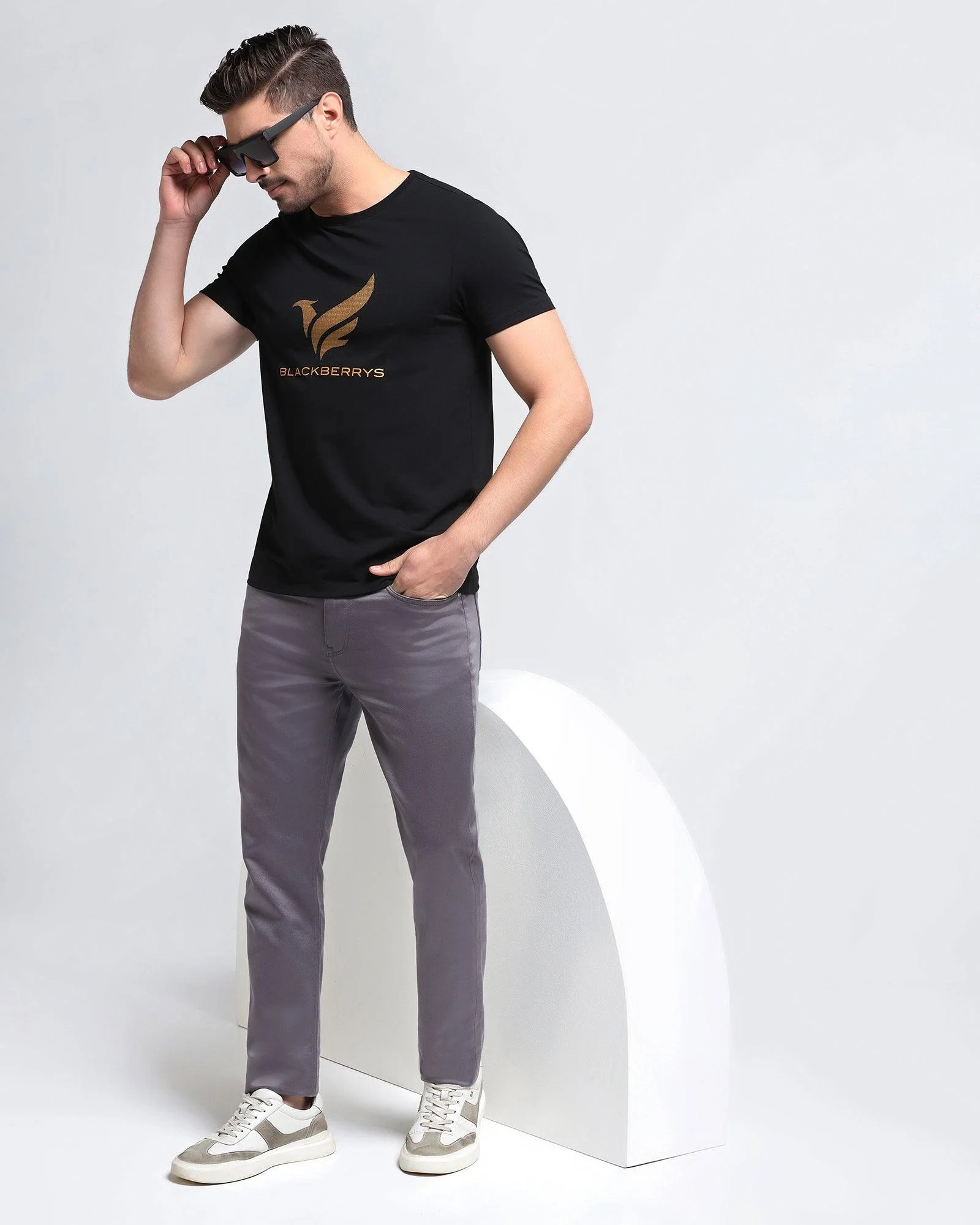 Slim Yonk Fit Light Grey Textured Jeans - Abto - Image 6