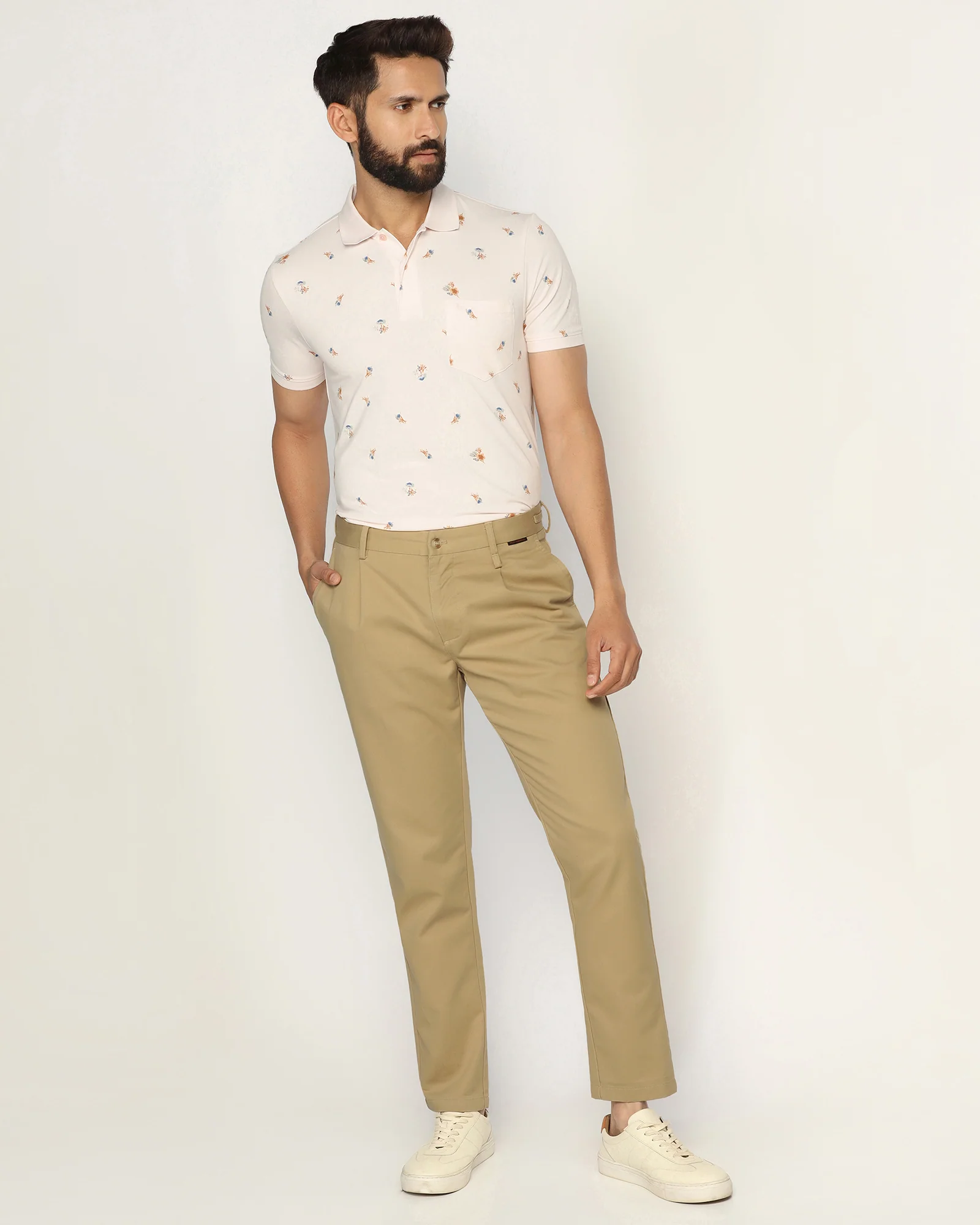 Sneaker Fit Casual Khaki Solid Khakis - Hudson - Image 6