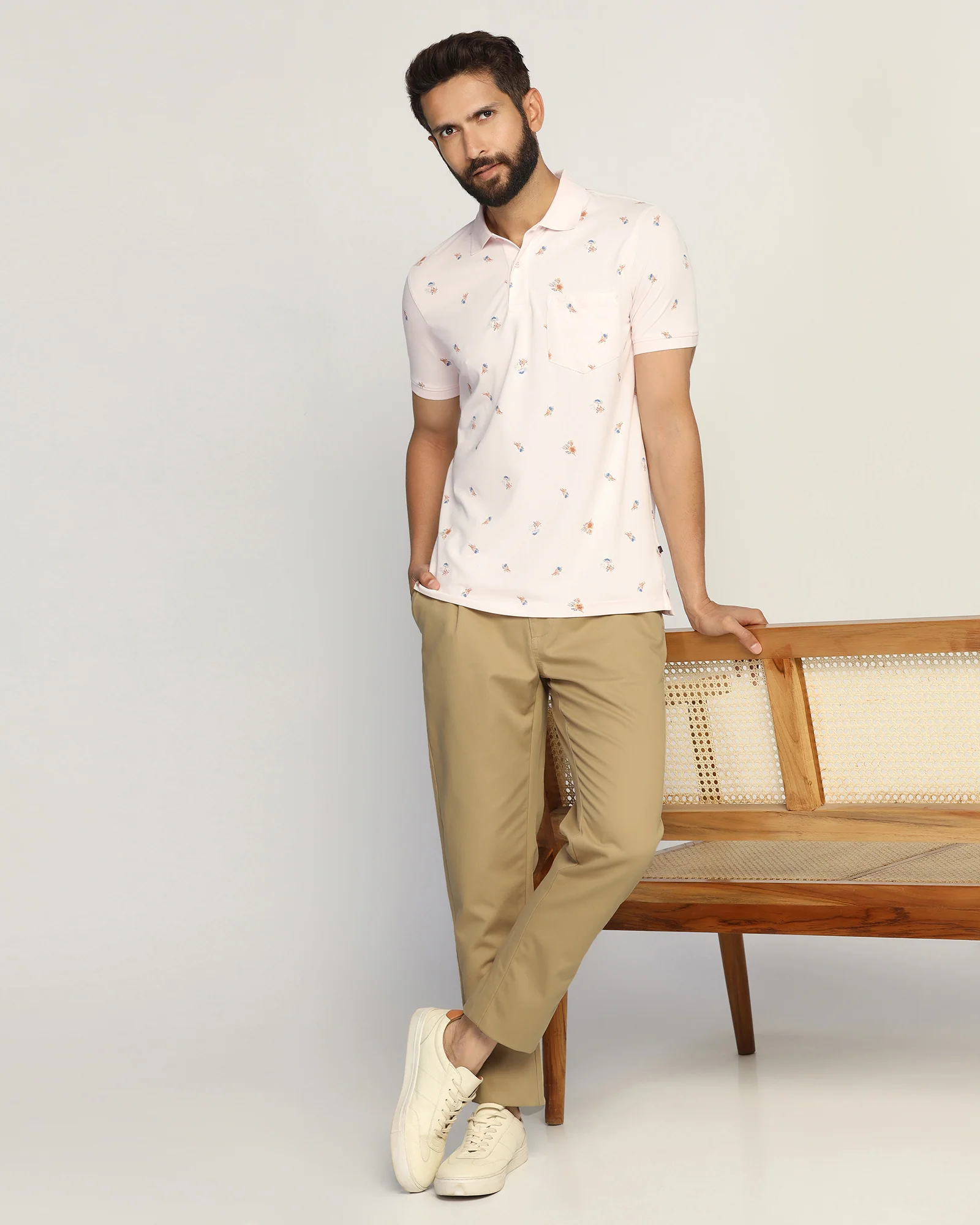 Sneaker Fit Casual Khaki Solid Khakis - Hudson - Image 8