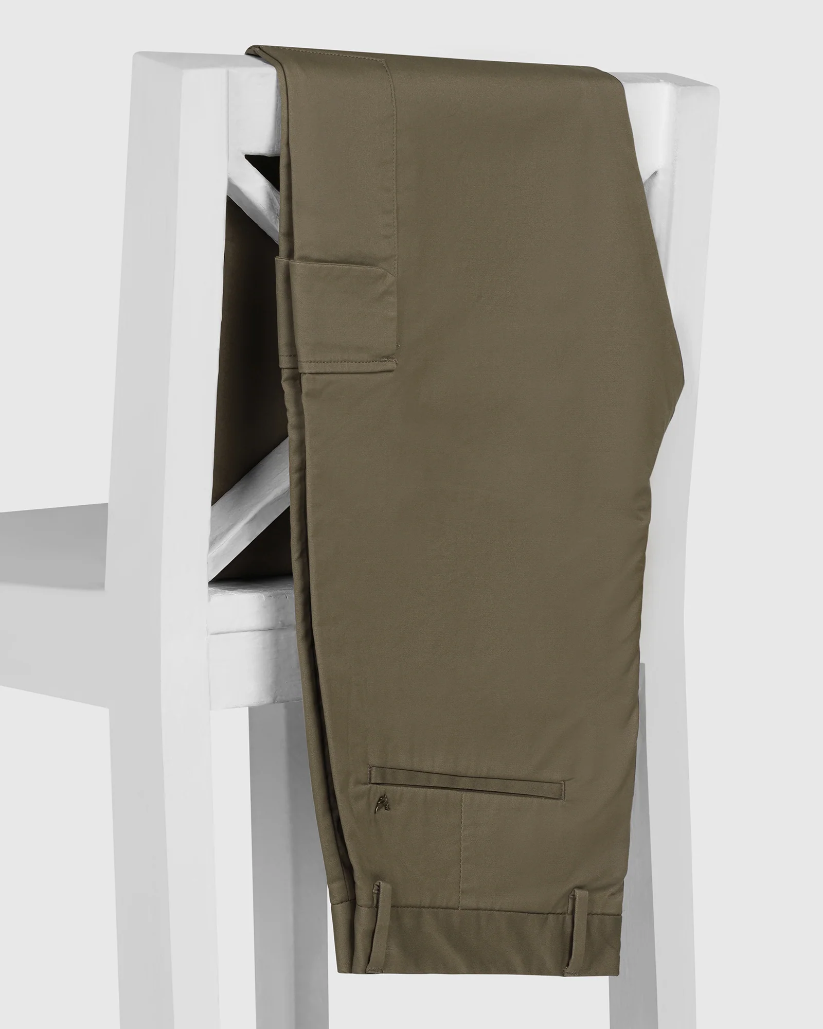 Sneaker Fit Casual Khaki Solid Khakis - Lite - Image 5