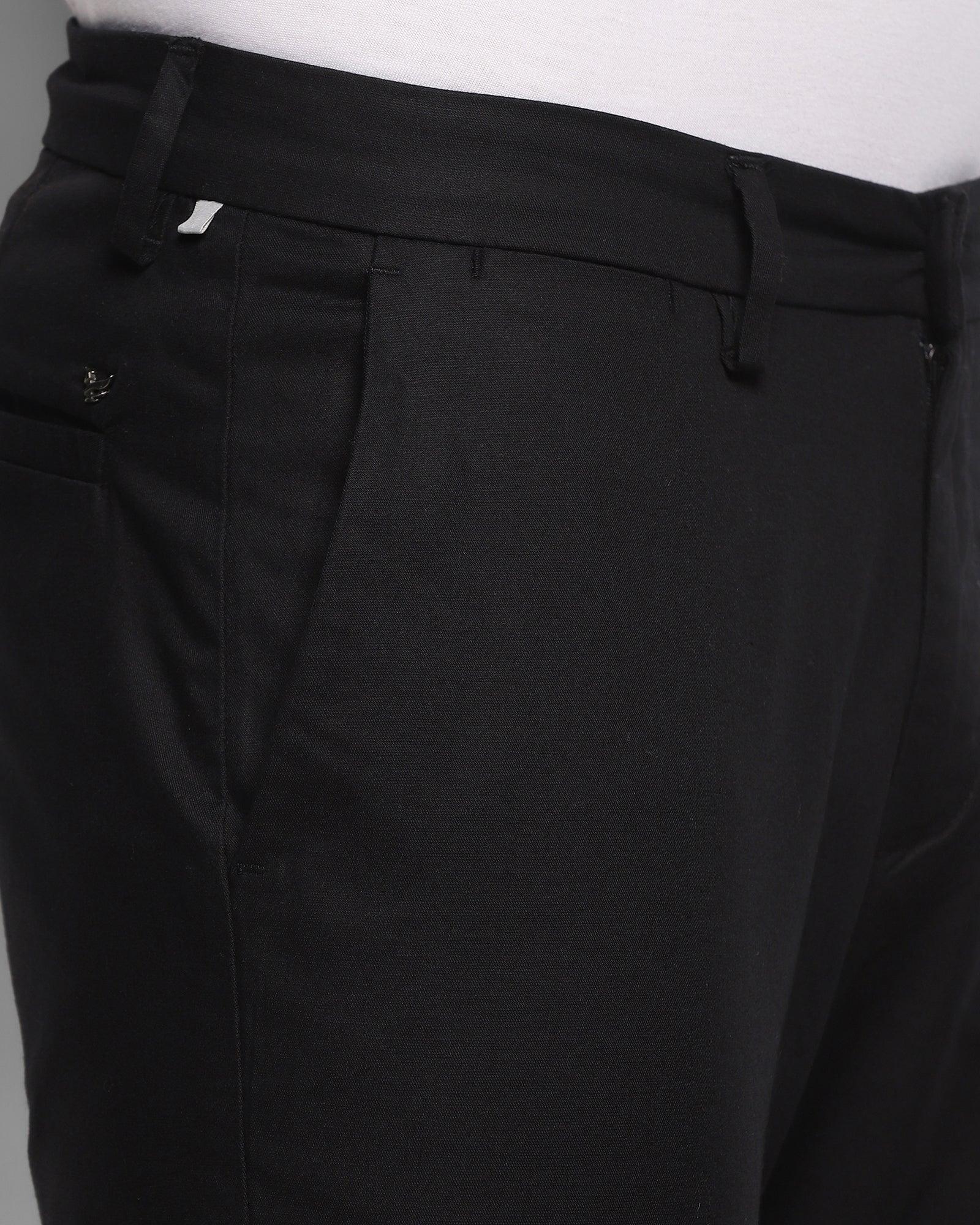 TechPro B5P Casual Black Solid Khakis - Muji - Image 4