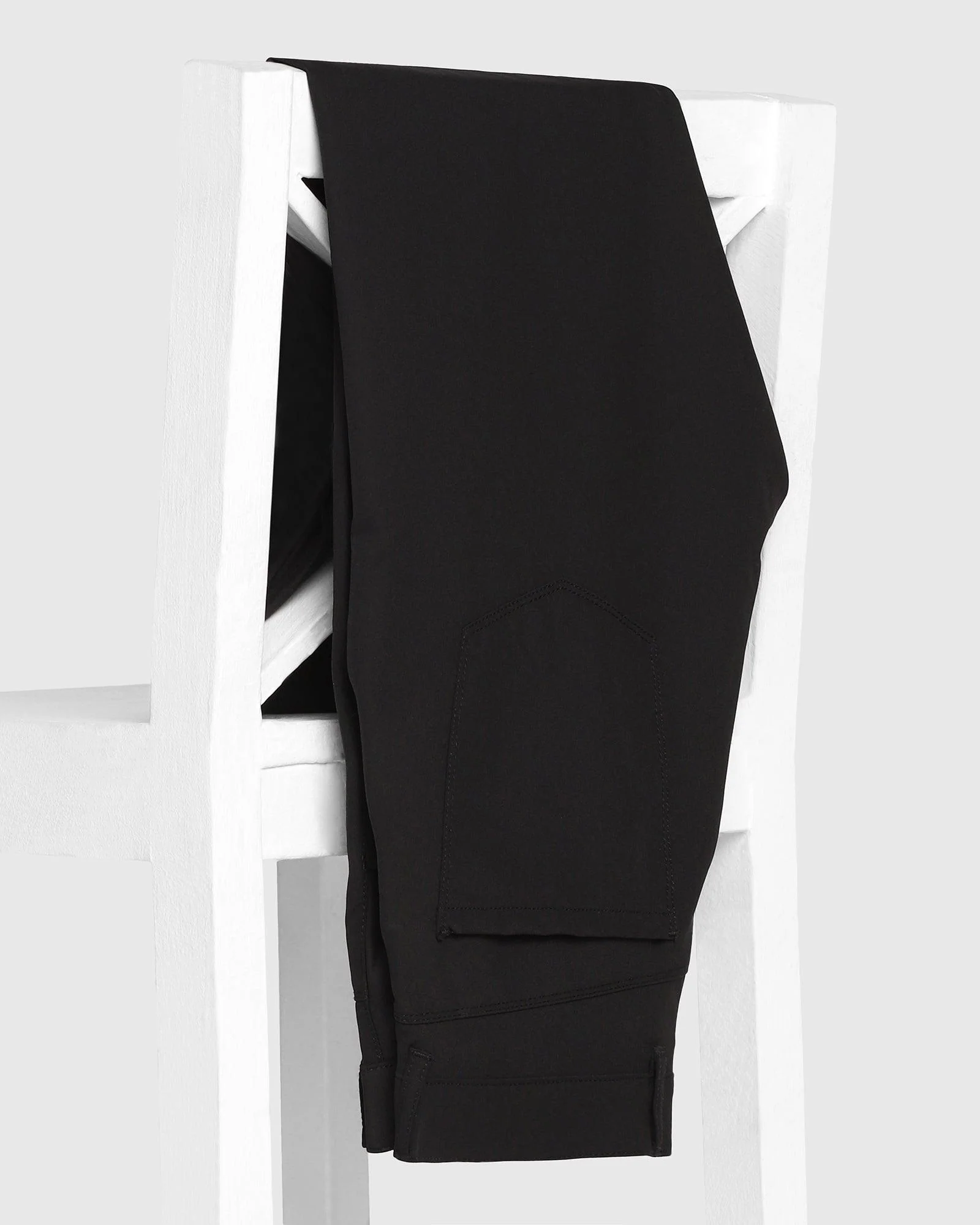 TechPro B5P Casual Black Solid Khakis - Muji - Image 5