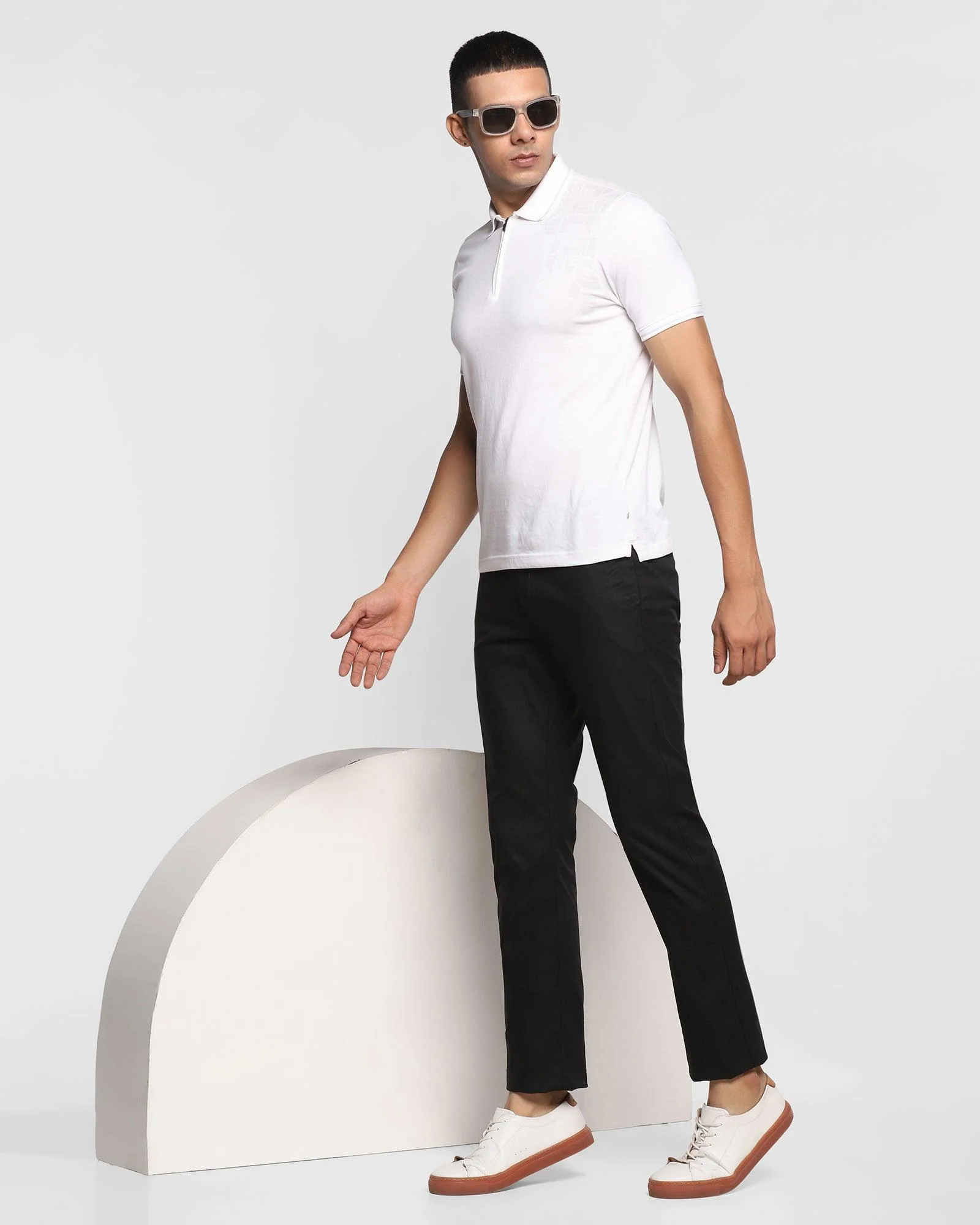 TechPro B5P Casual Black Solid Khakis - Muji - Image 6