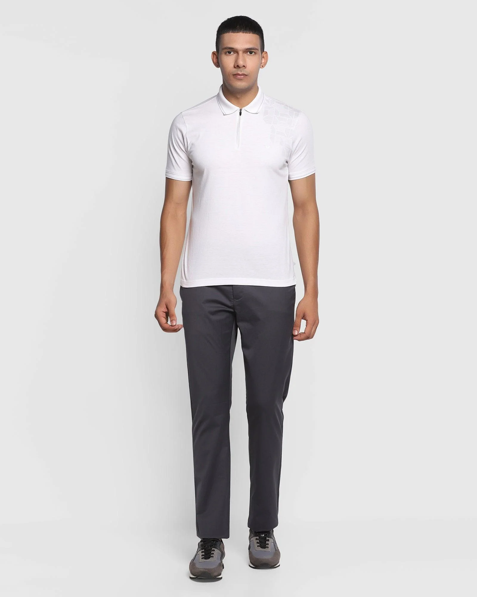 TechPro Slim Comfort B-95 Casual Dark Grey Solid Khakis - Nord