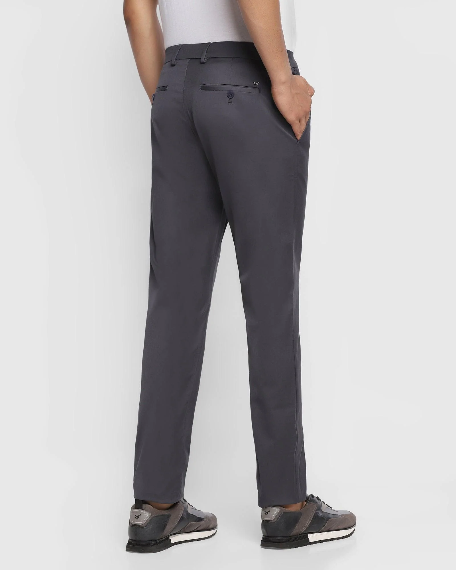 TechPro Slim Comfort B-95 Casual Dark Grey Solid Khakis - Nord - Image 2