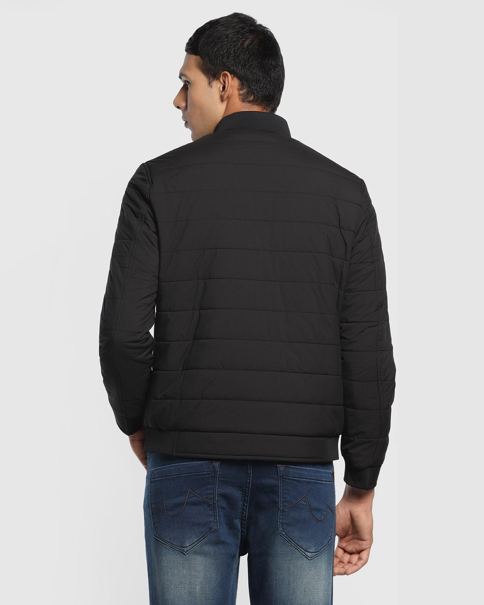 Reversible Black Solid Zipper Jacket - Vietro - Image 2