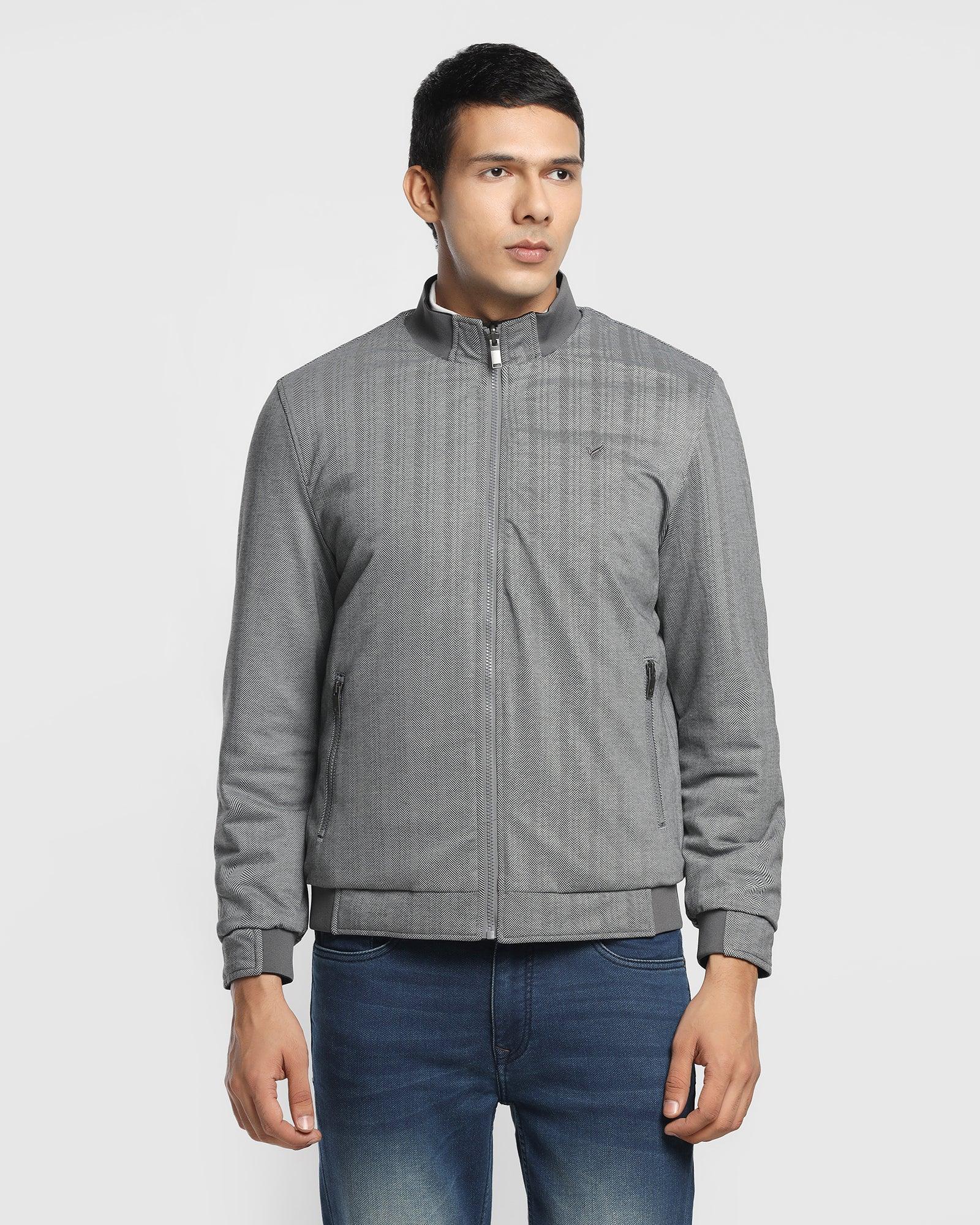 Reversible Black Solid Zipper Jacket - Vietro - Image 4