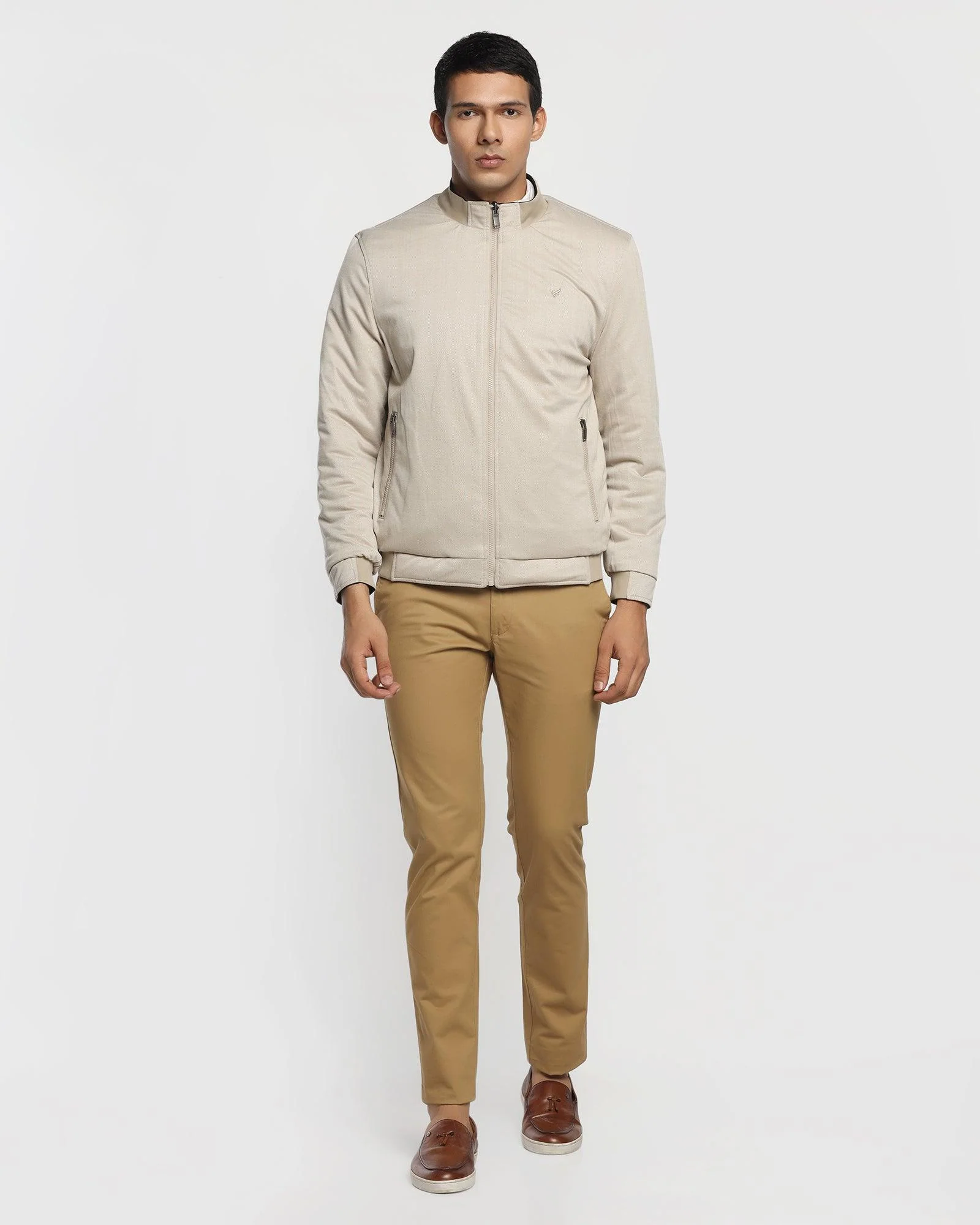 Reversible Navy Solid Zipper Jacket - Vietro - Image 5