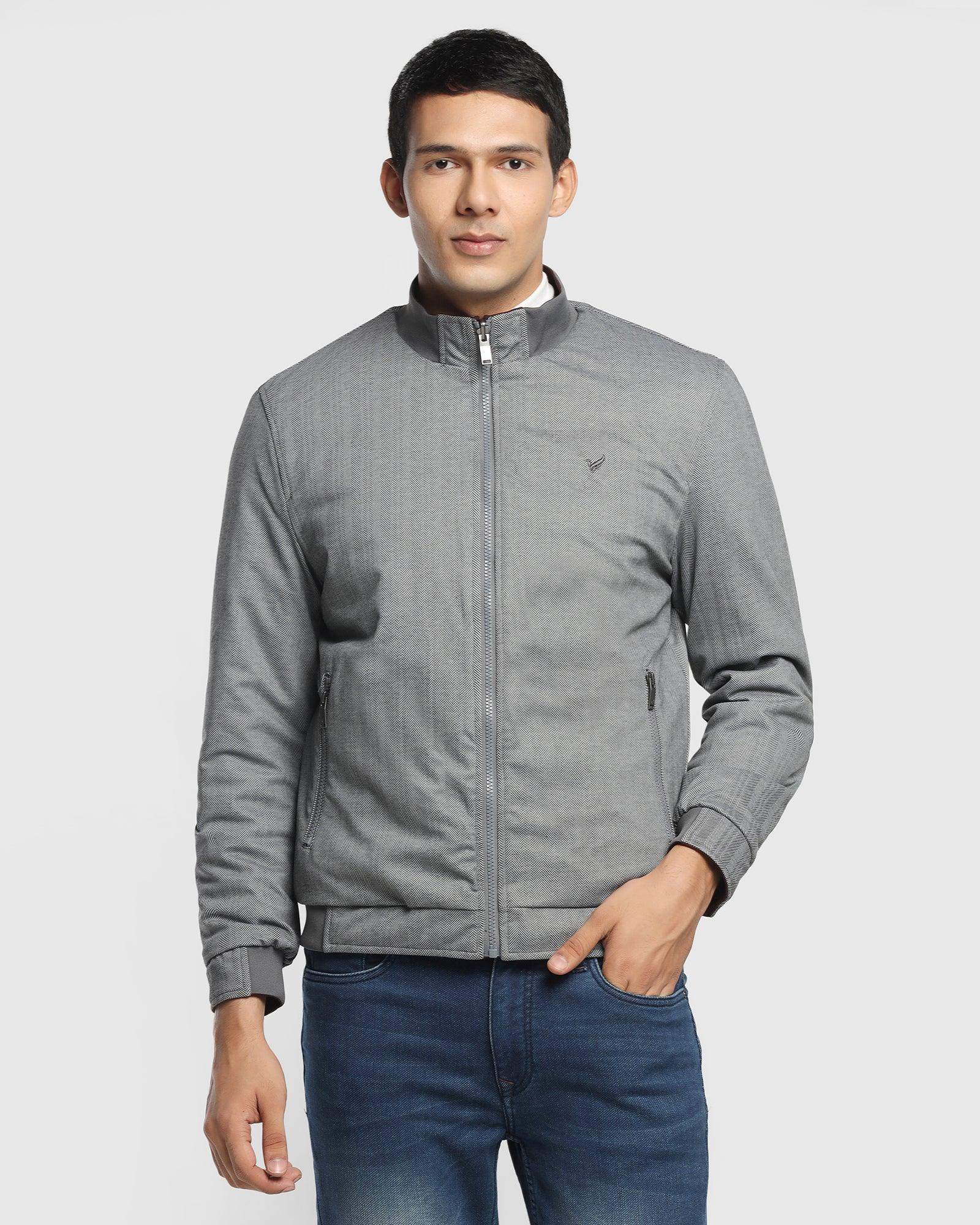 Reversible Wine Solid Zipper Jacket - Vietro - Image 6