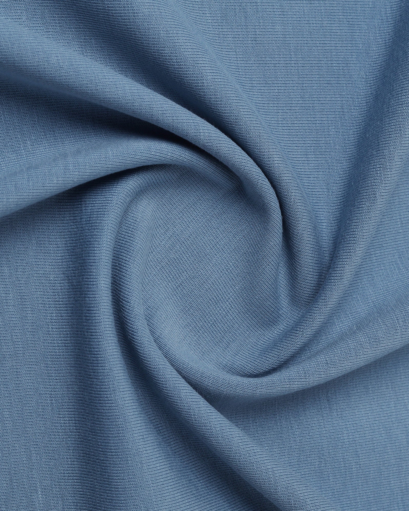 Steel Blue Crew Neck Printed T-Shirt - Petunia - Image 6