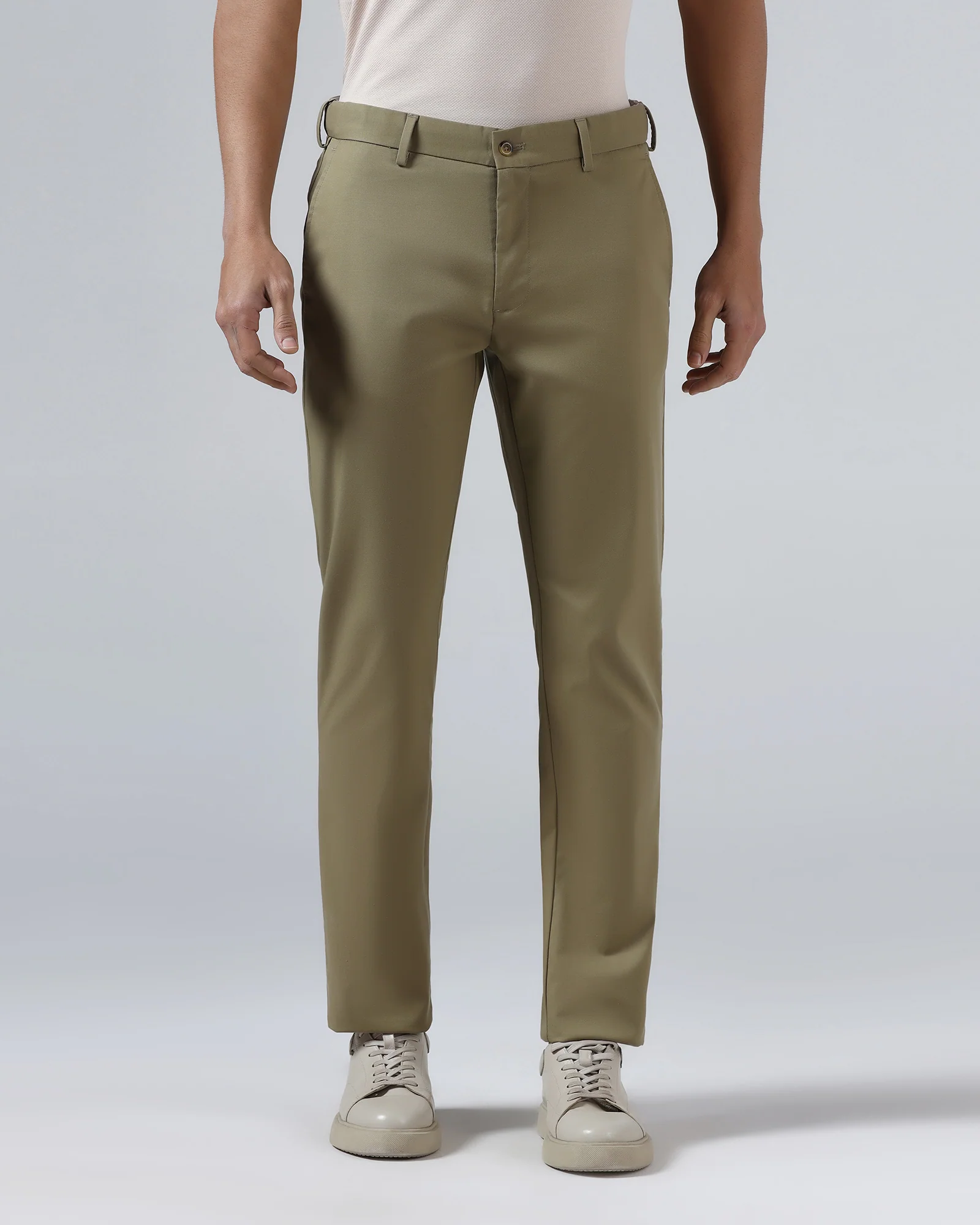 Stone Beige Non Iron Solid Khaki - Maple - Image 3