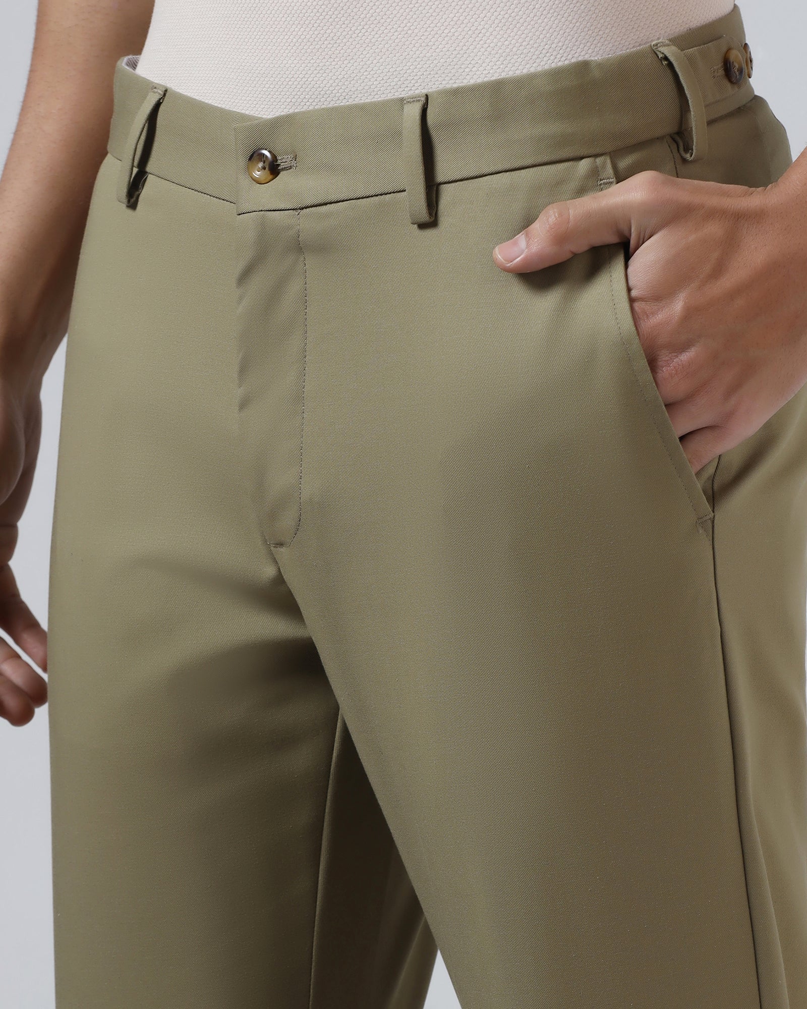 Stone Beige Non Iron Solid Khaki - Maple - Image 4