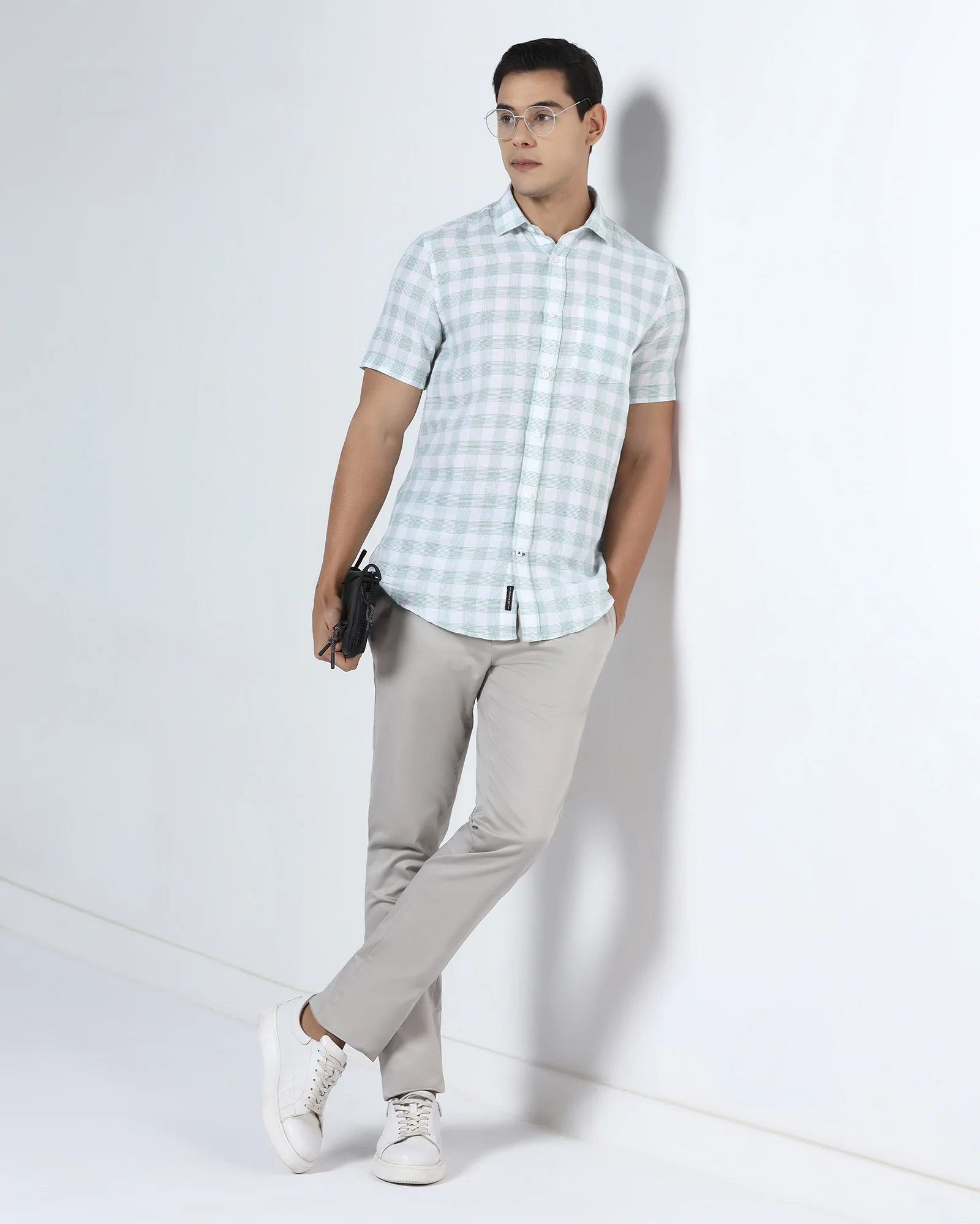 Stone Non Iron Solid Khaki - Cypres - Image 7