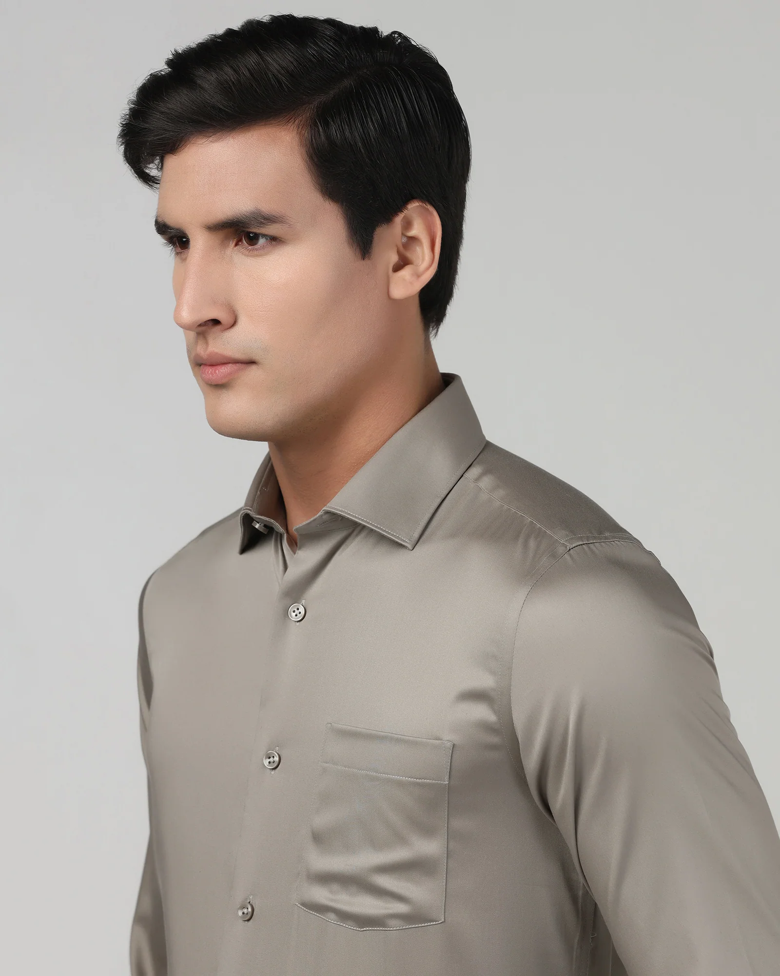 Stone Unwrinkle Solid Shirt - Sylvia - Image 4