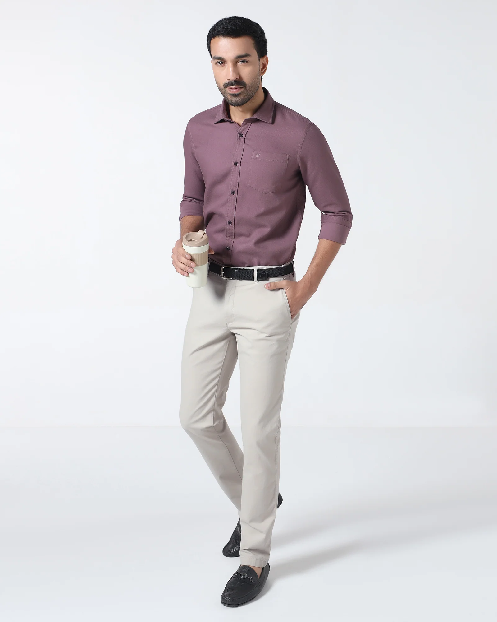 Stone Textured Khakis - Kary - Image 5