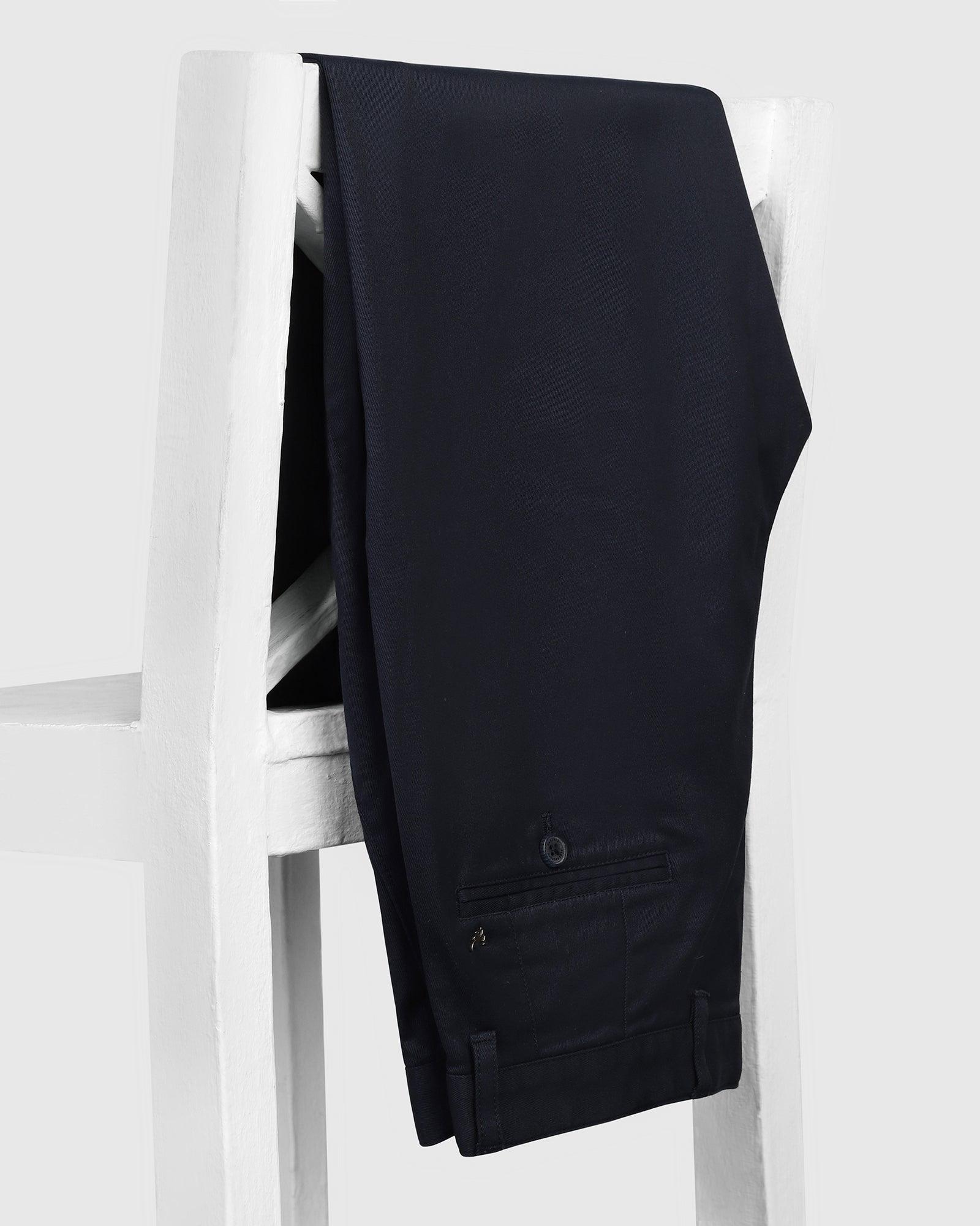 Straight B-90 Casual Navy Solid Khakis - Criston - Image 5