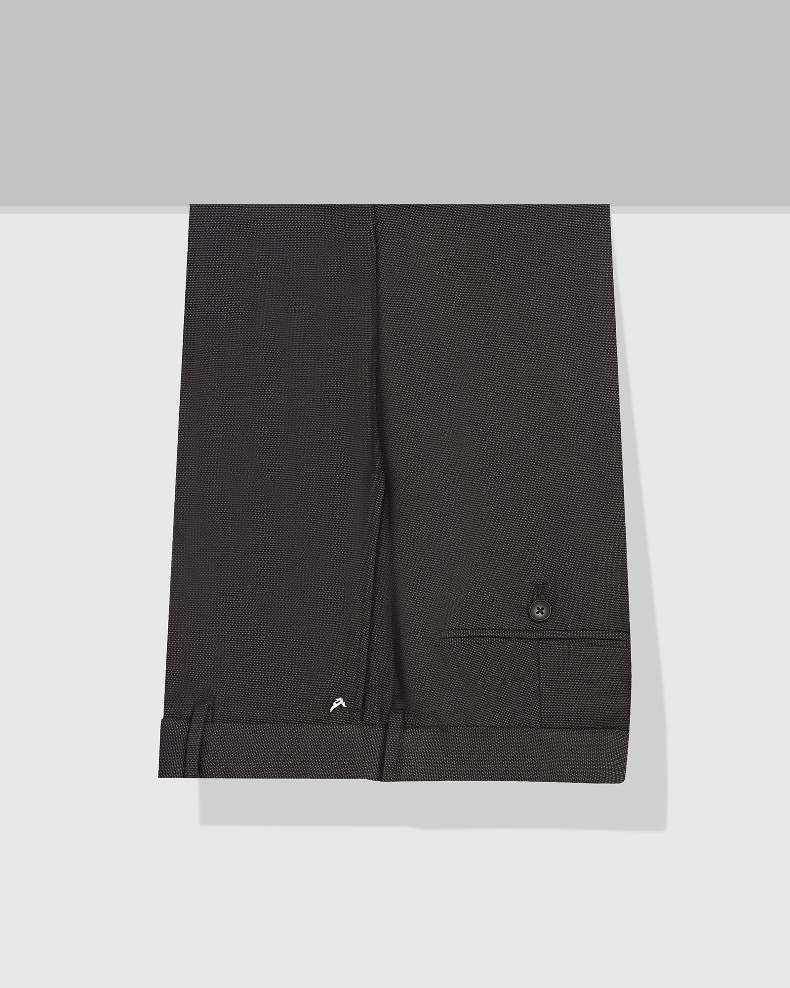 Straight B-90 Formal Charcoal Textured Trouser - Otto - Image 5
