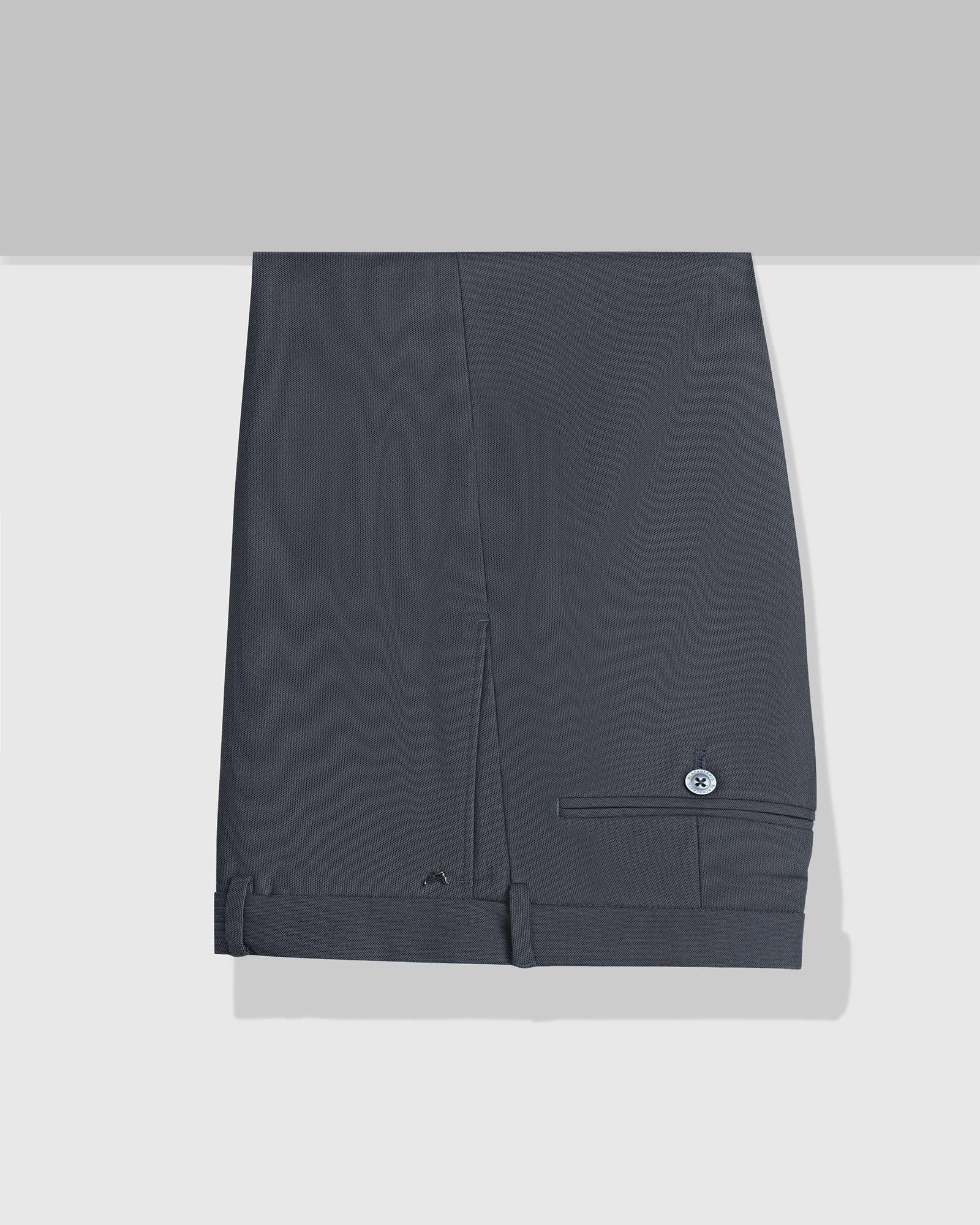 Straight B-90 Formal Navy Textured Trouser - Mazda - Image 5