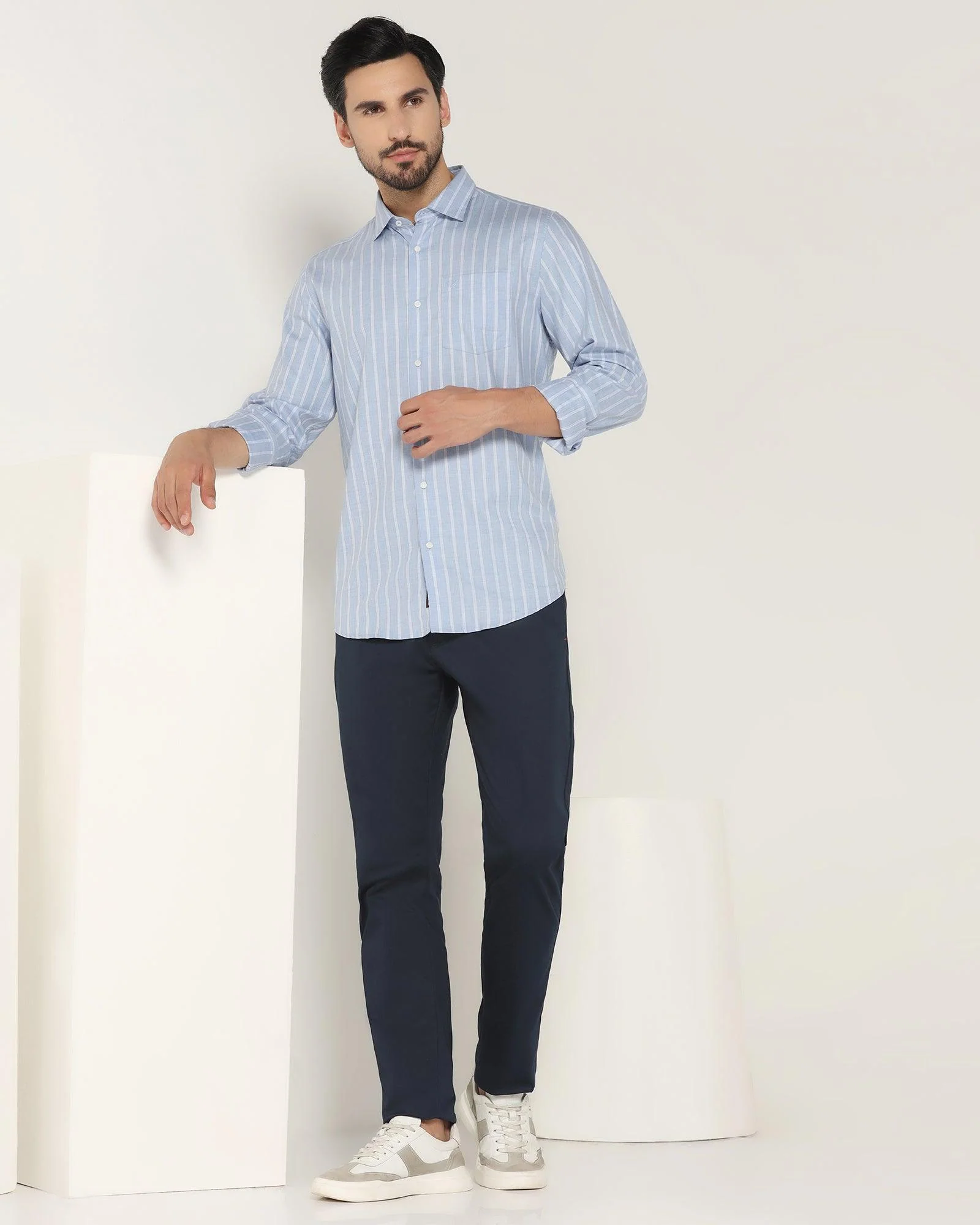 Casual Blue Striped Shirt - Erin - Image 6