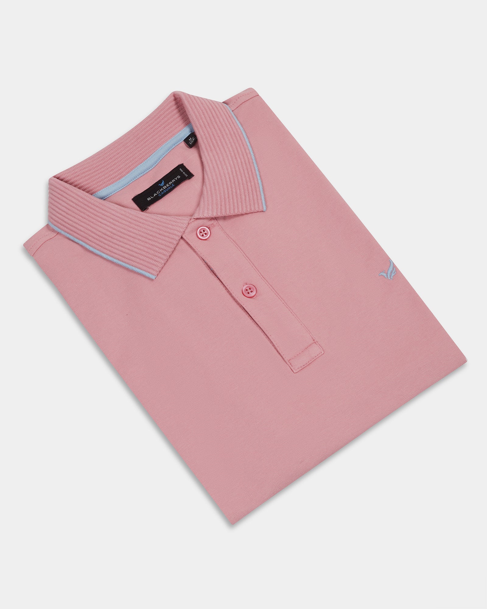 Summer Pink Solid Polo - Aesun - Image 5