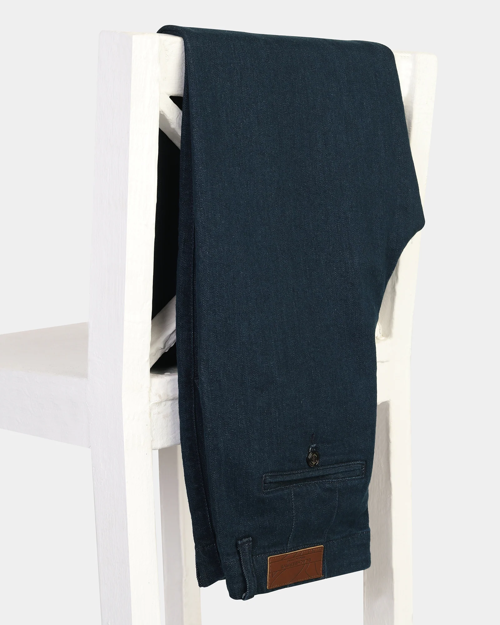 Super Clean Pleated Comfort Fit Indigo Jeans - Jaron - Image 5