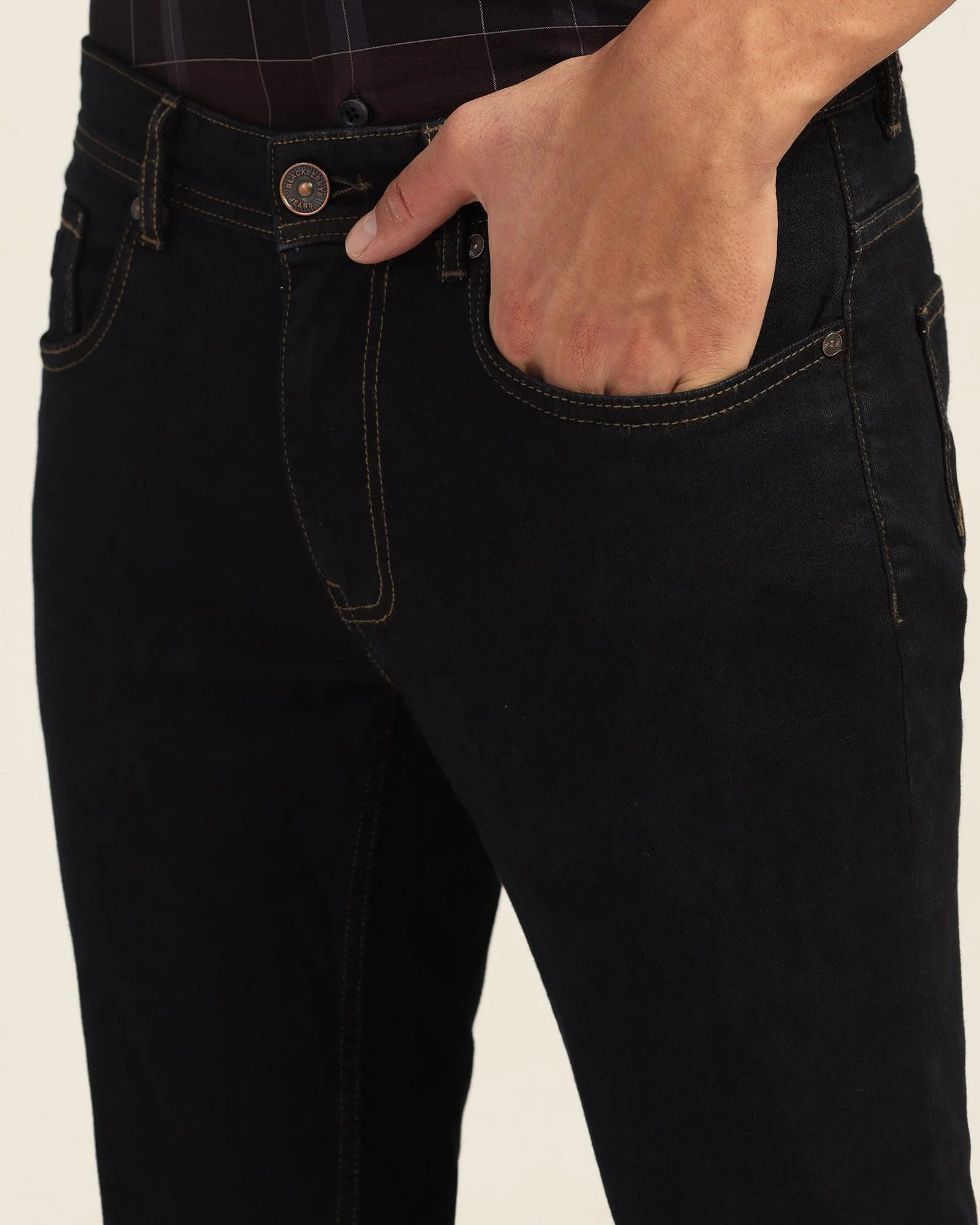 Super Clean Skinny Cropped Fiji Fit Indigo Blue Jeans - Elias - Image 4