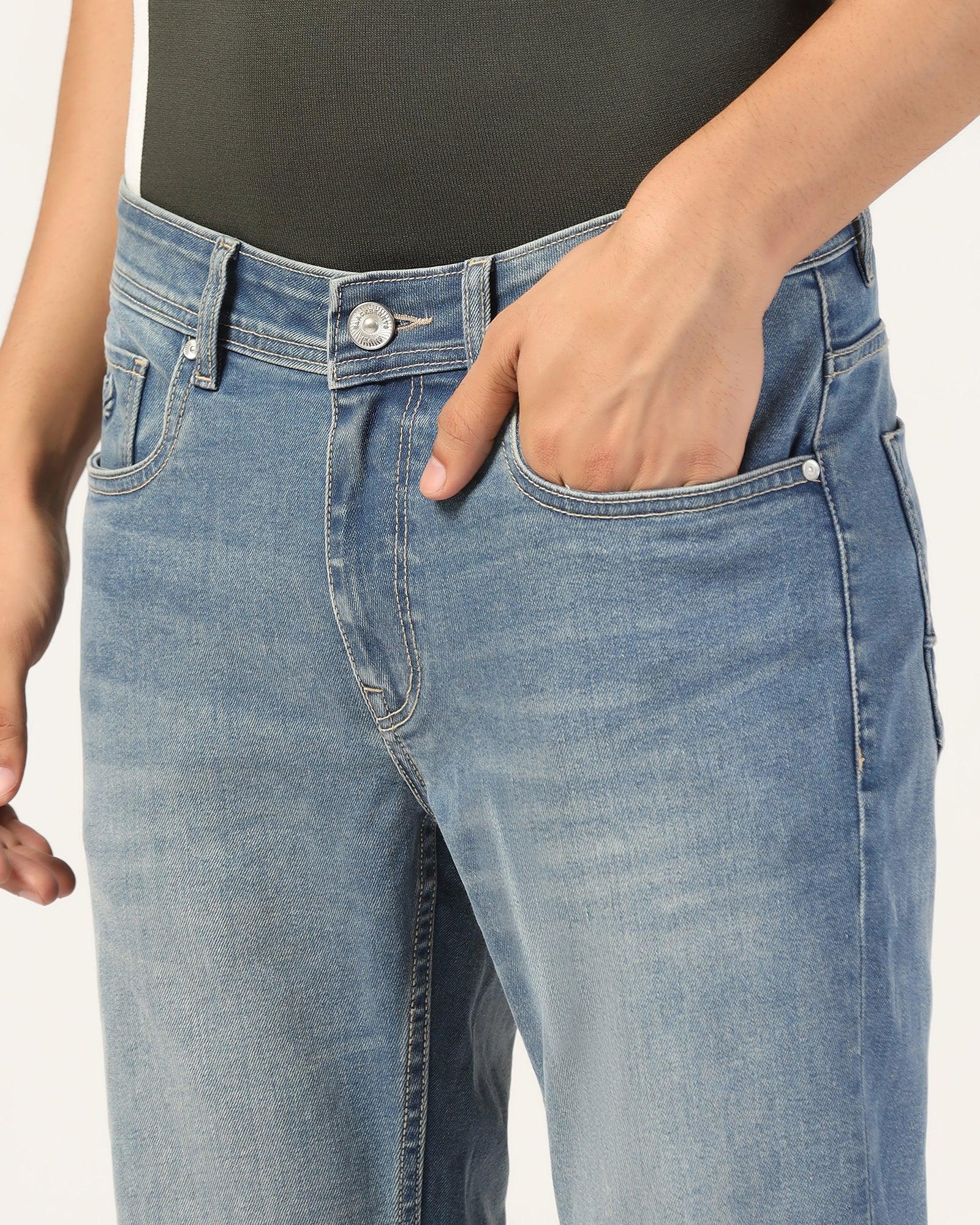 Super Clean Straight Comfort Duke Fit Indigo Blue Jeans - Margaret - Image 4