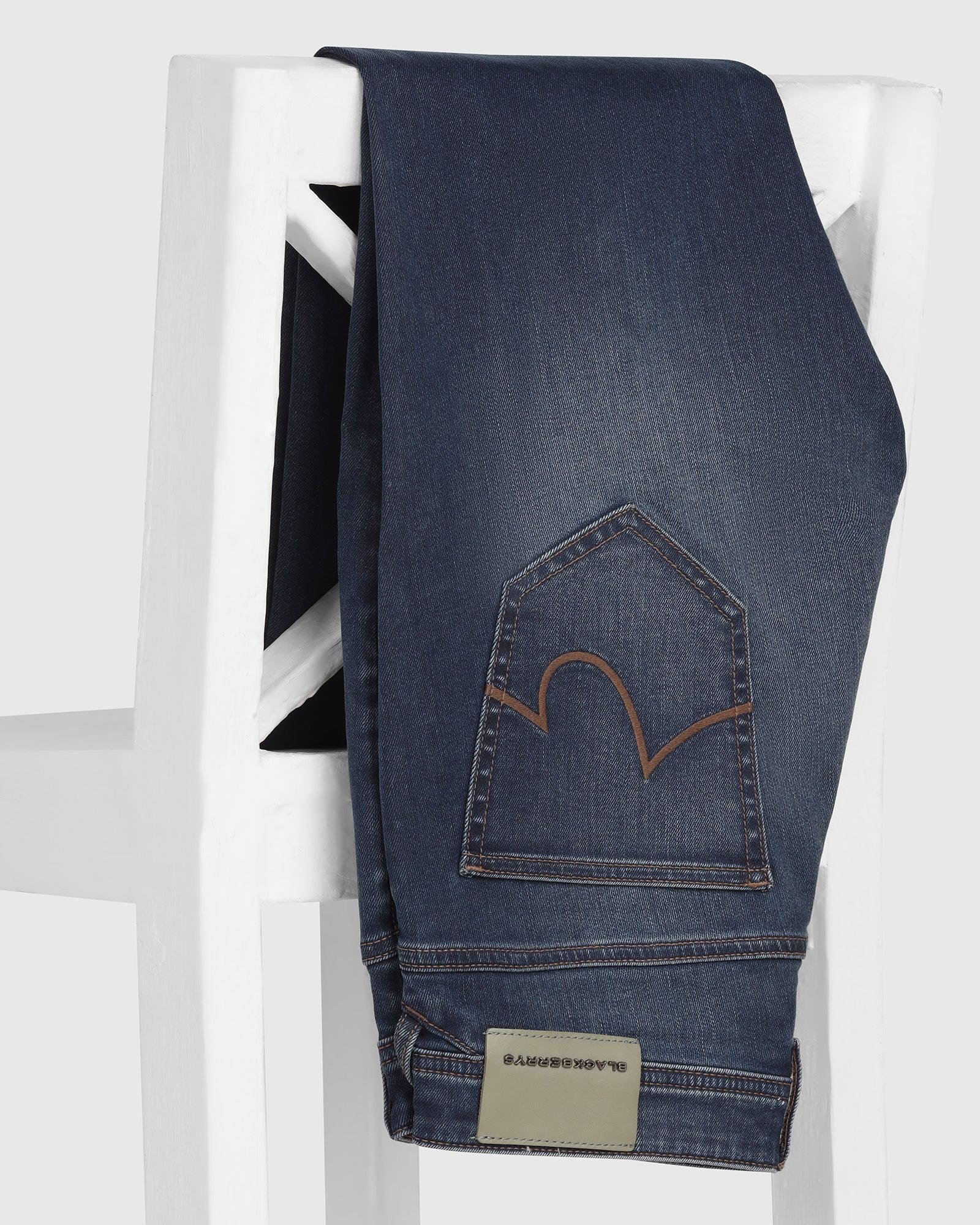 Superflex Skinny Cropped Fiji Fit Indigo Blue Jeans - Derek - Image 5