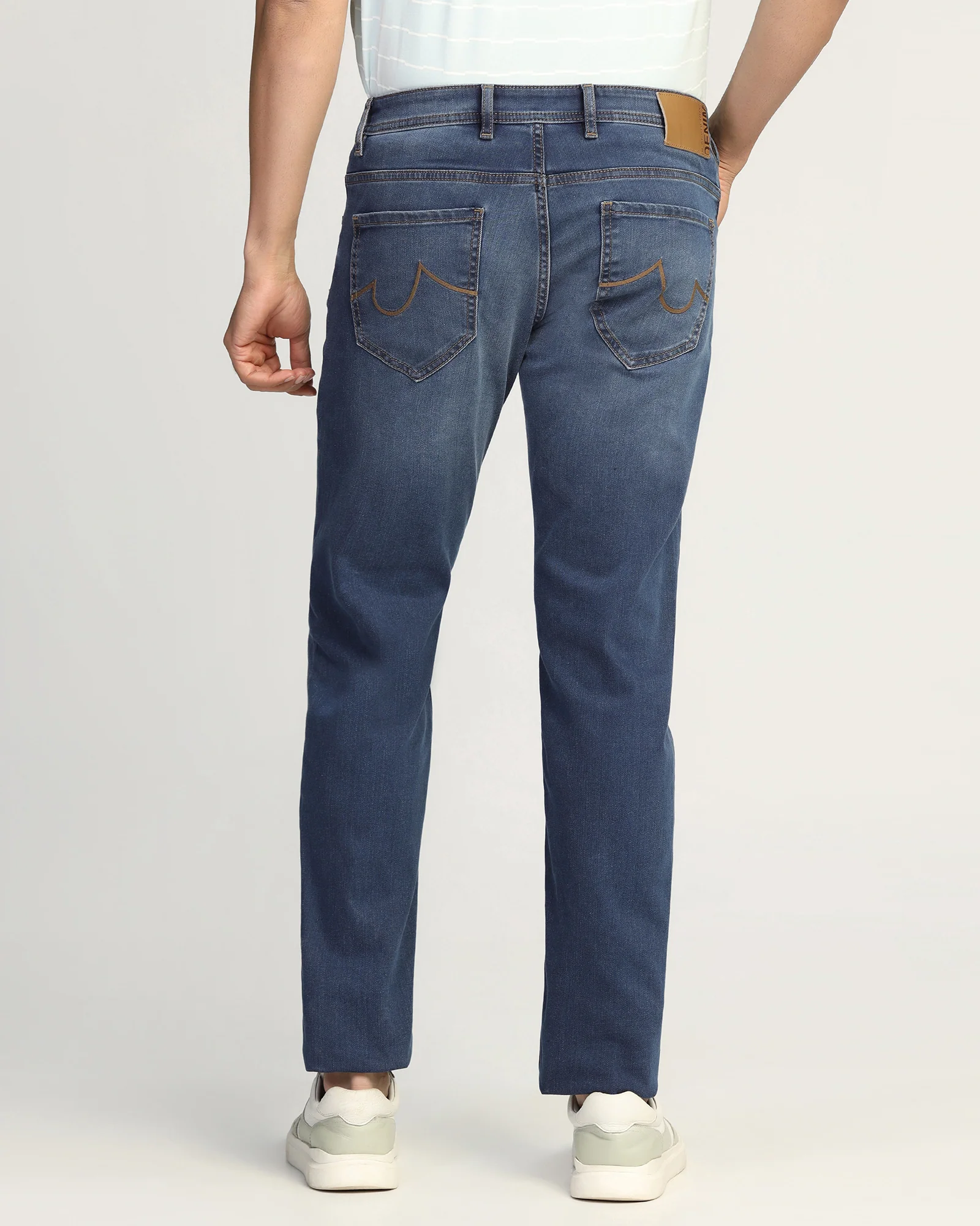 Superflex Slim Comfort Buff Fit Indigo Jeans - Mosi - Image 2