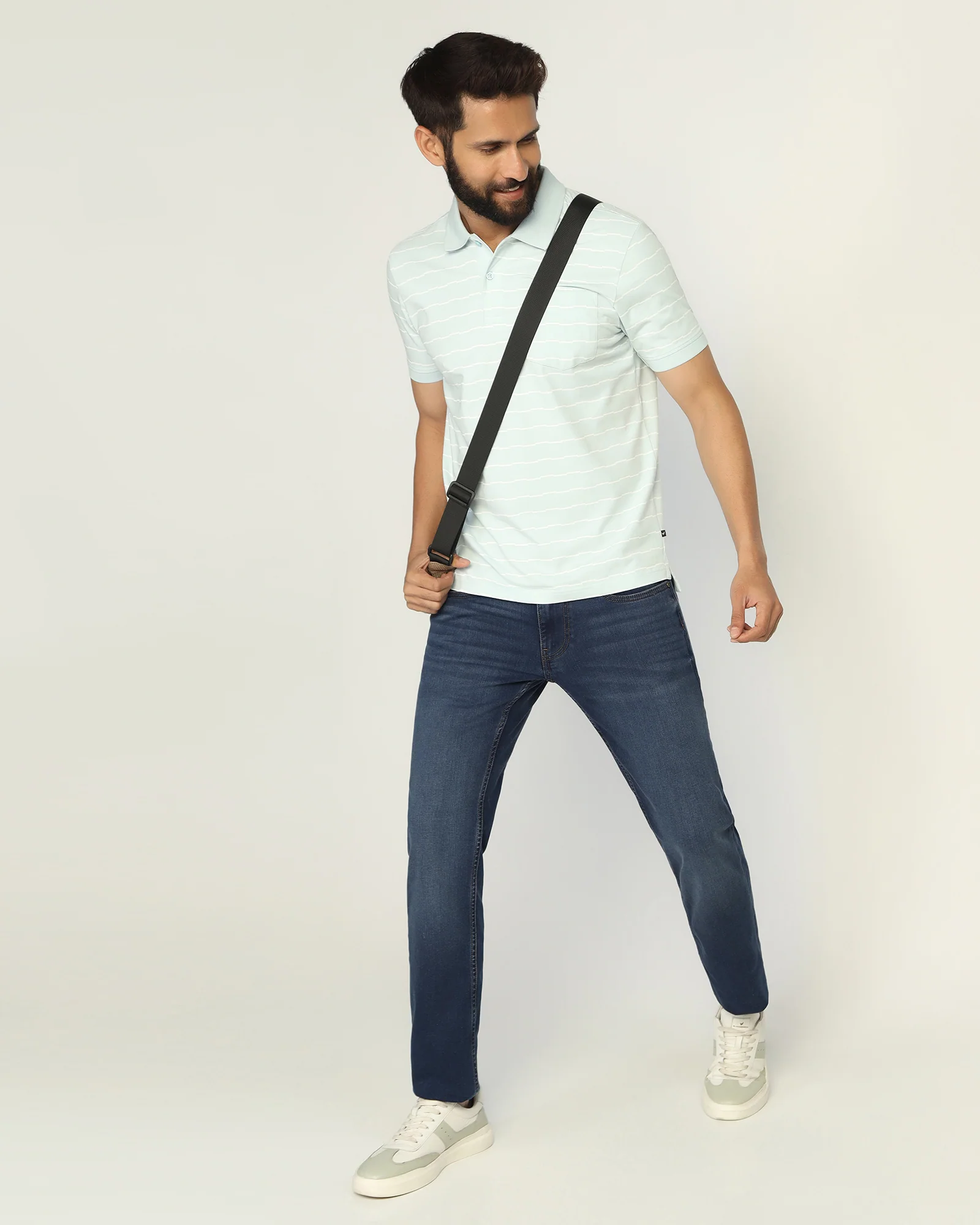 Superflex Slim Comfort Buff Fit Indigo Jeans - Mosi - Image 7