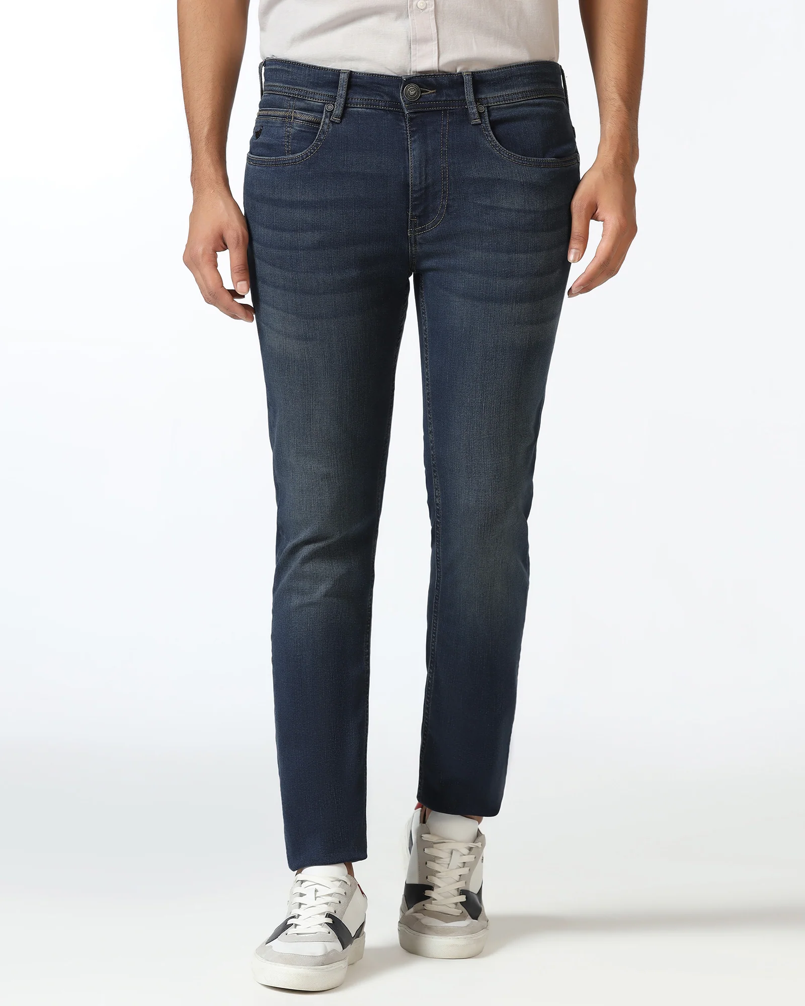 Superflex Slim Yonk Fit Indigo Jeans - Femi - Image 3
