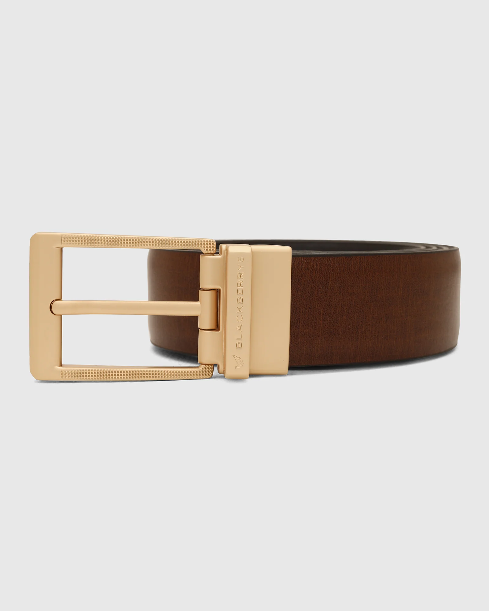 Leather Revesible Tan & Black Textured Belt - Winslet