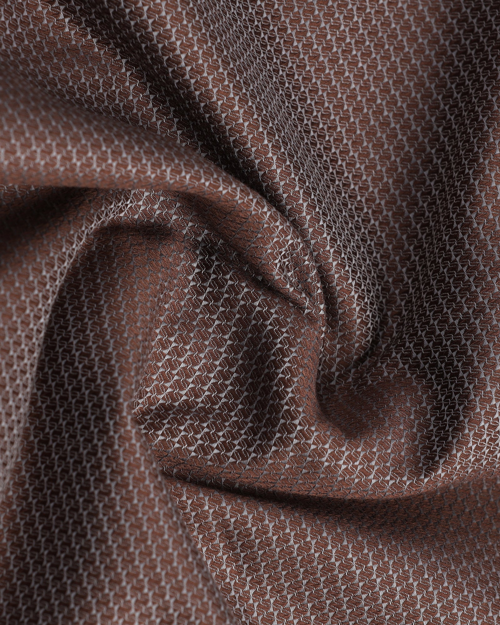 Tan Half Sleeve Textured Shirt - Recite - Image 5