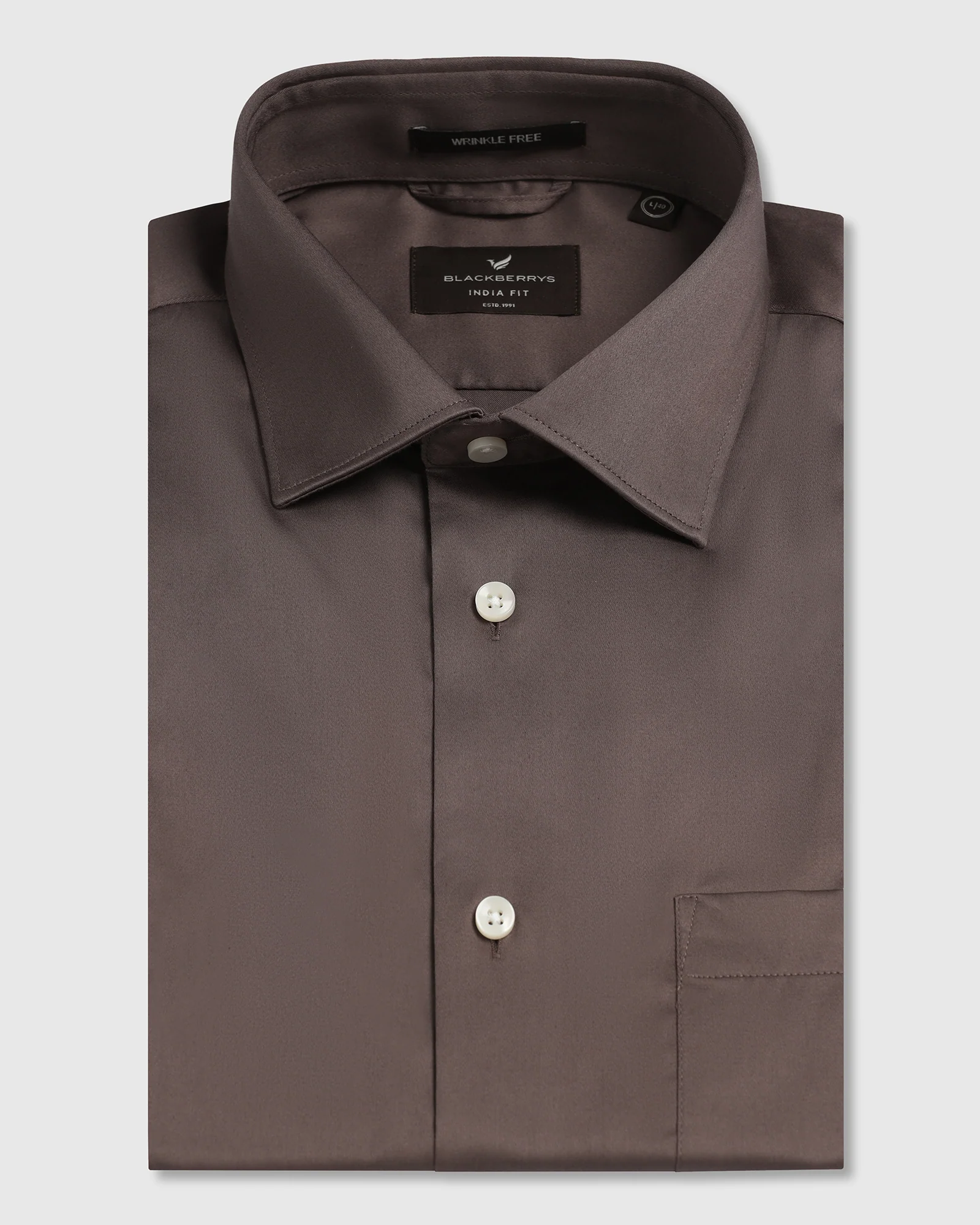 Tan Non Iron Solid Shirt - Sylvia - Image 5