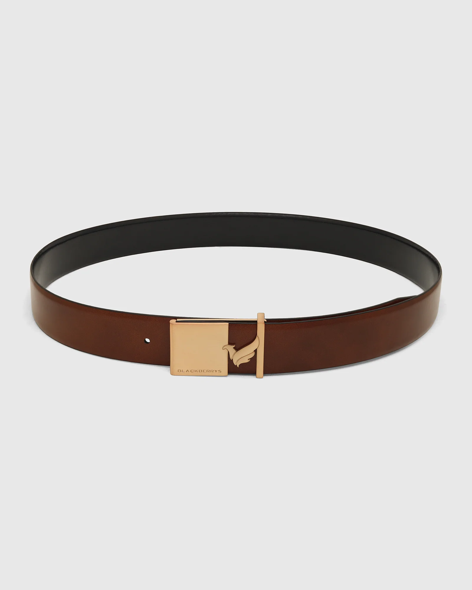 Leather Tan Solid Belt - White - Image 4