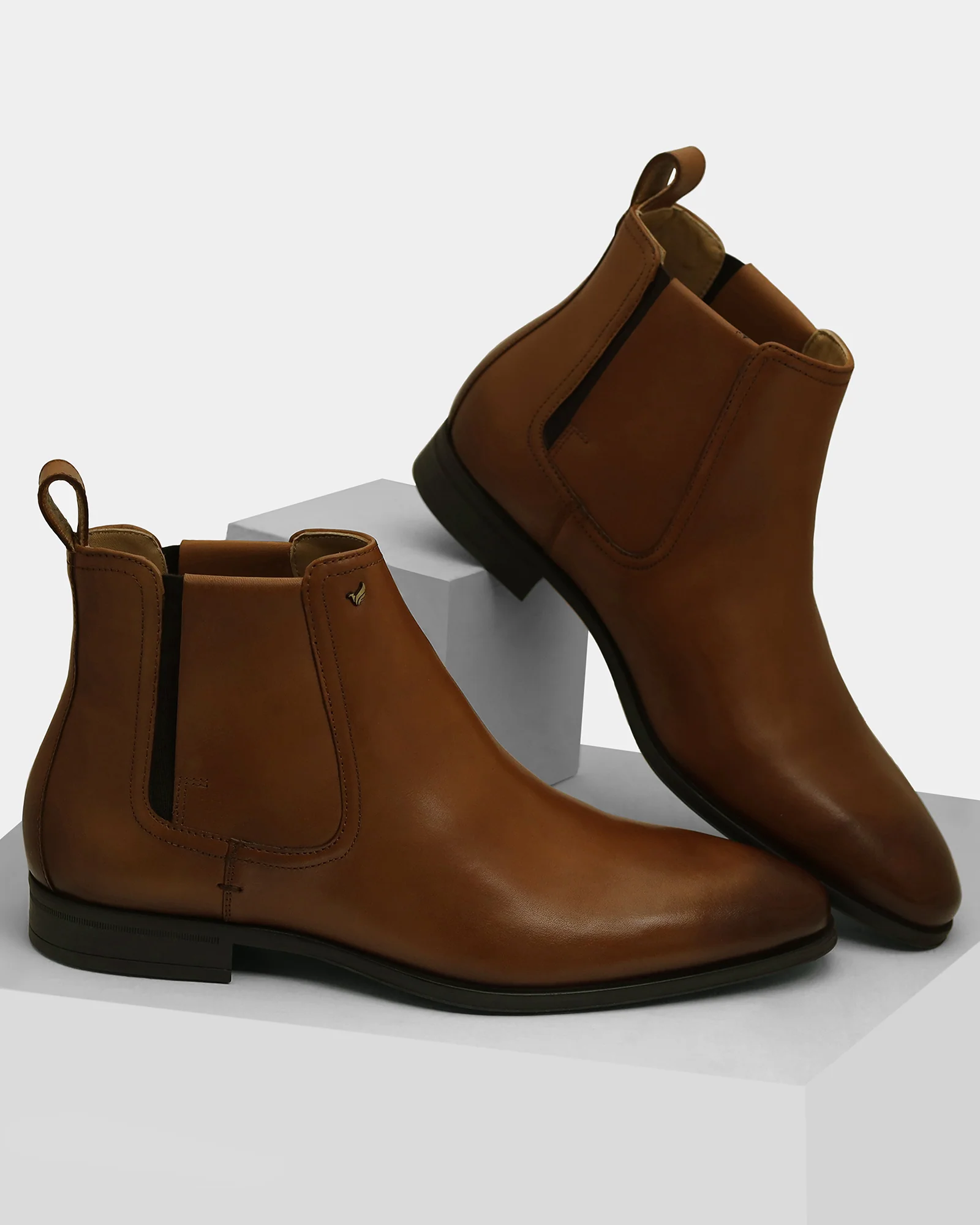 Tan Leather Boots - Wrayy - Image 2